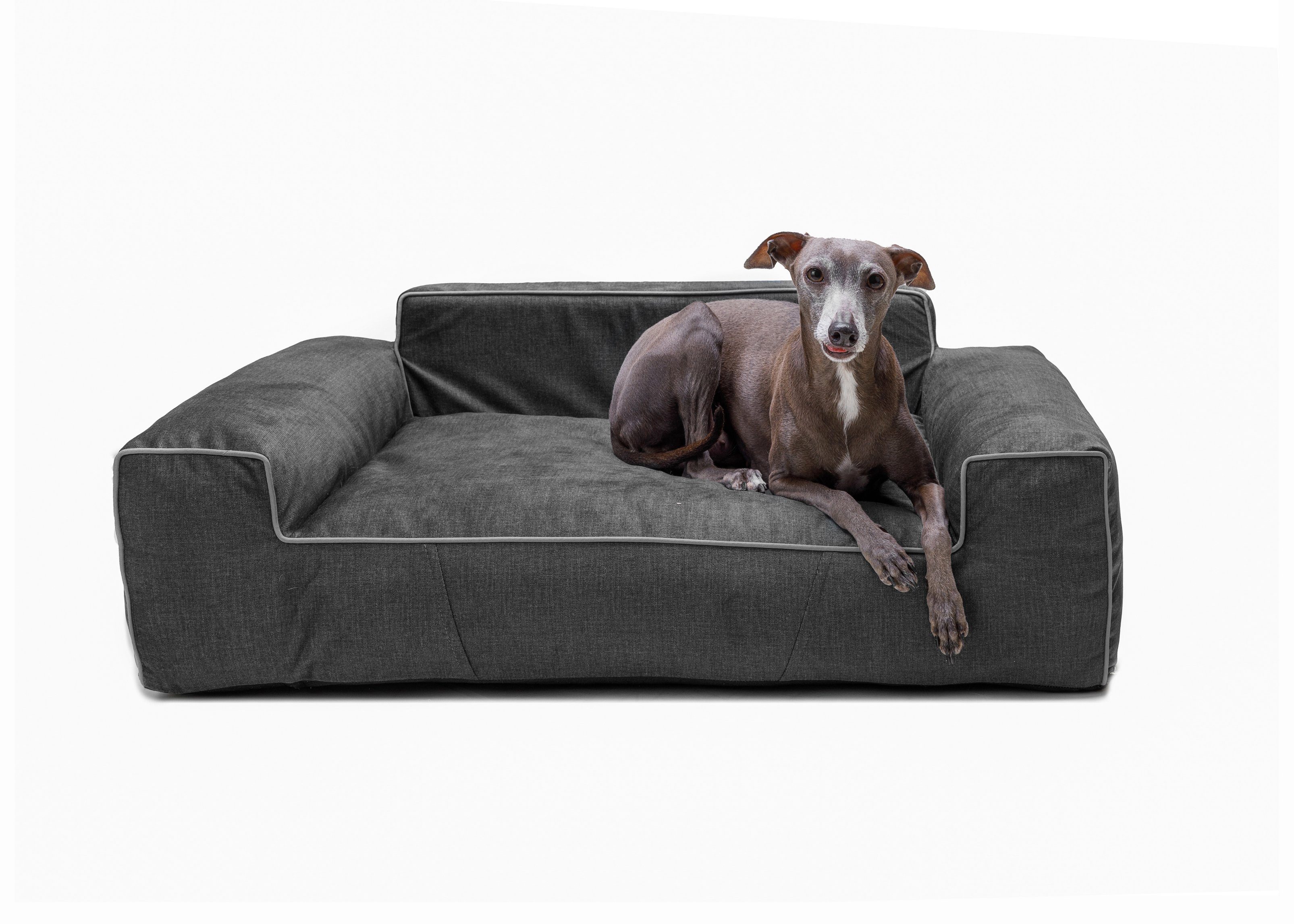 Bjird Tierbett Hundebett LUNA Fancy, Bezug abnehbar und waschbar, Hundesofa für kleie und grosse Hunde, Größe: M,L,XL/XXL