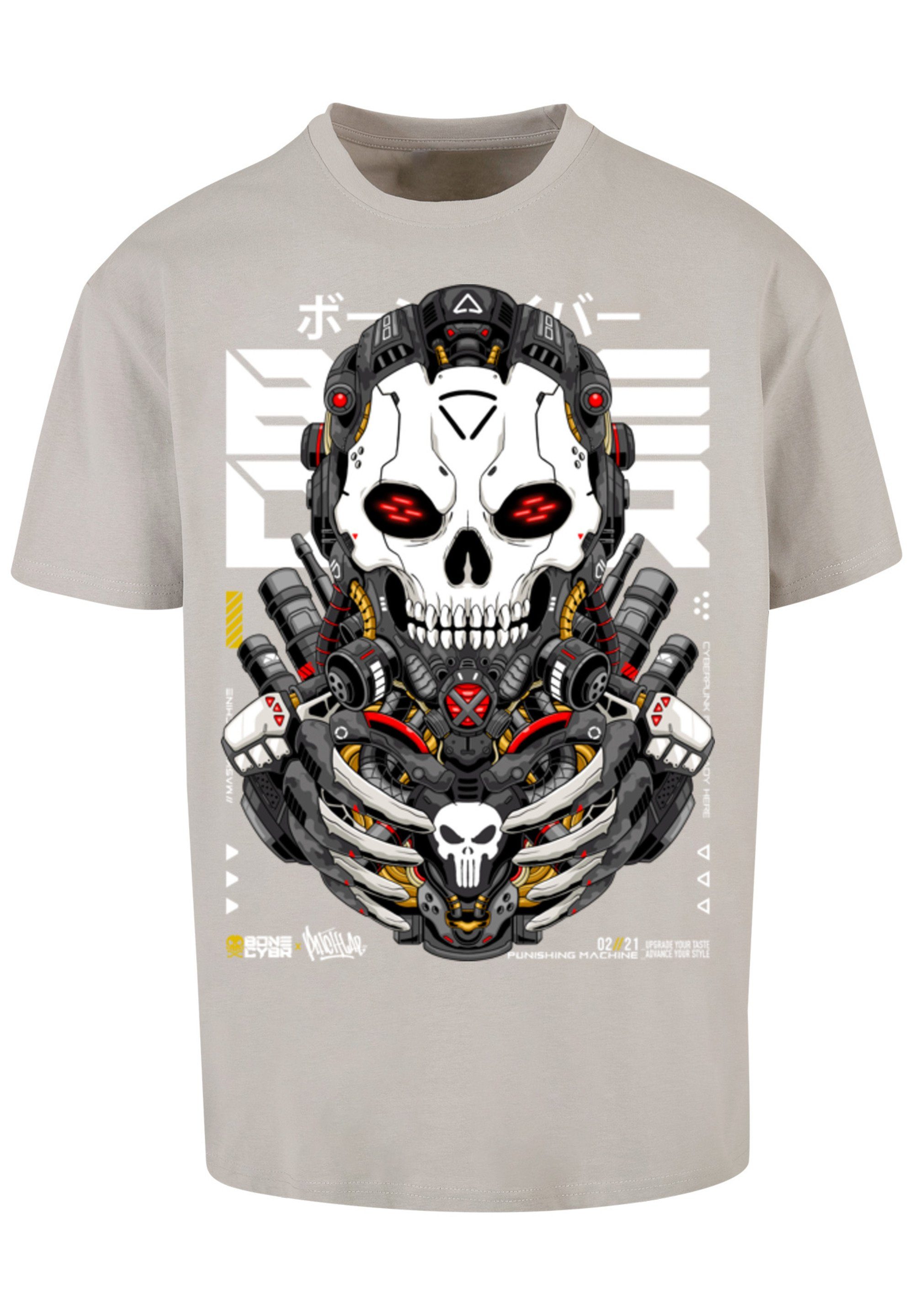 CYBERPUNK Machine lightasphalt T-Shirt STYLES Cyber F4NT4STIC Print Bone Punishing