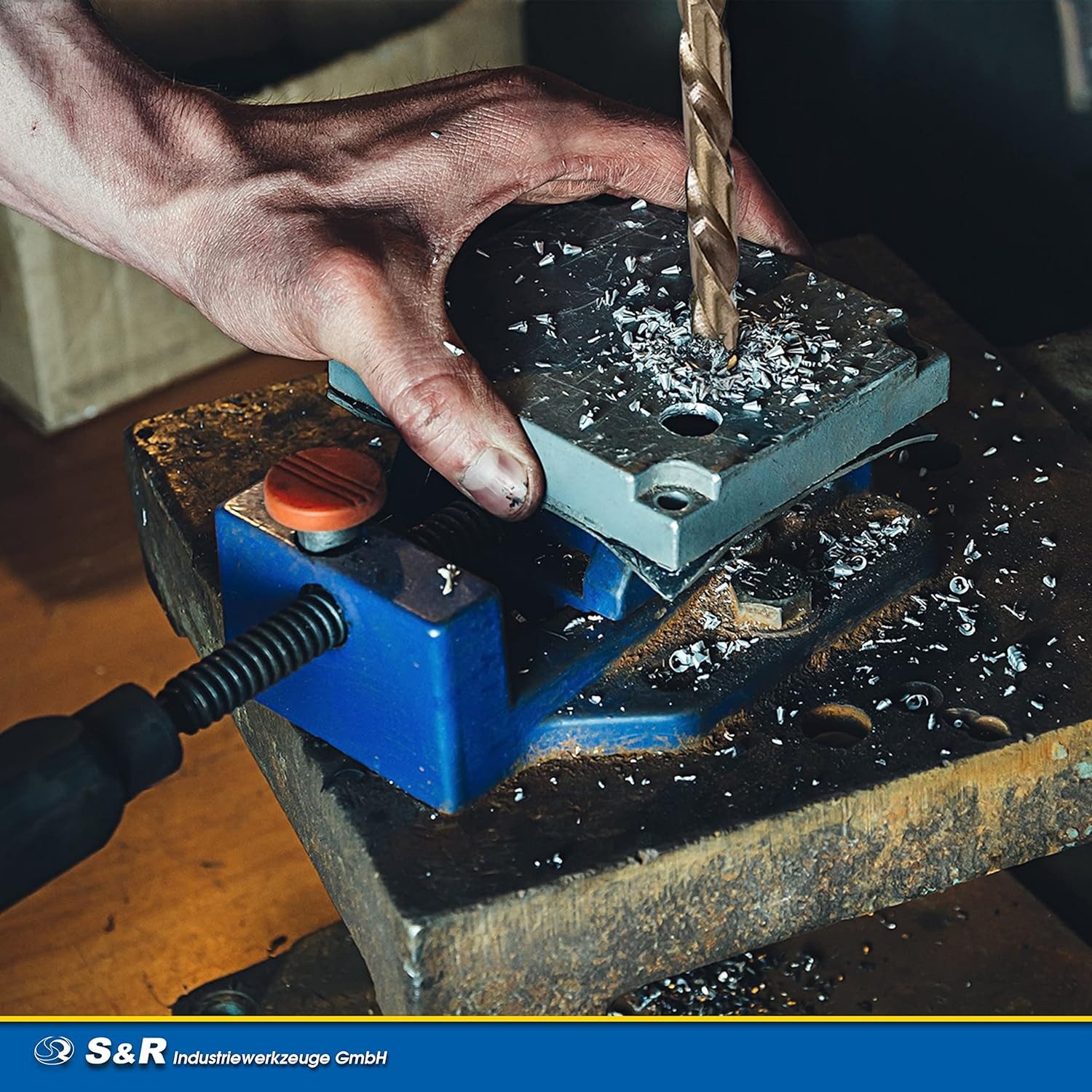 S&R Metallbohrer HSS-G COBALT, DIN 338, Kobaltlegiert, Industrie-Qualität, C-Schliff, (Set, 13-tlg: 1,5-6,5 mm), nach DIN 1412, 135°, geschliffen, Spiralbohrer,Stahl-Edelstahl-Bohrer