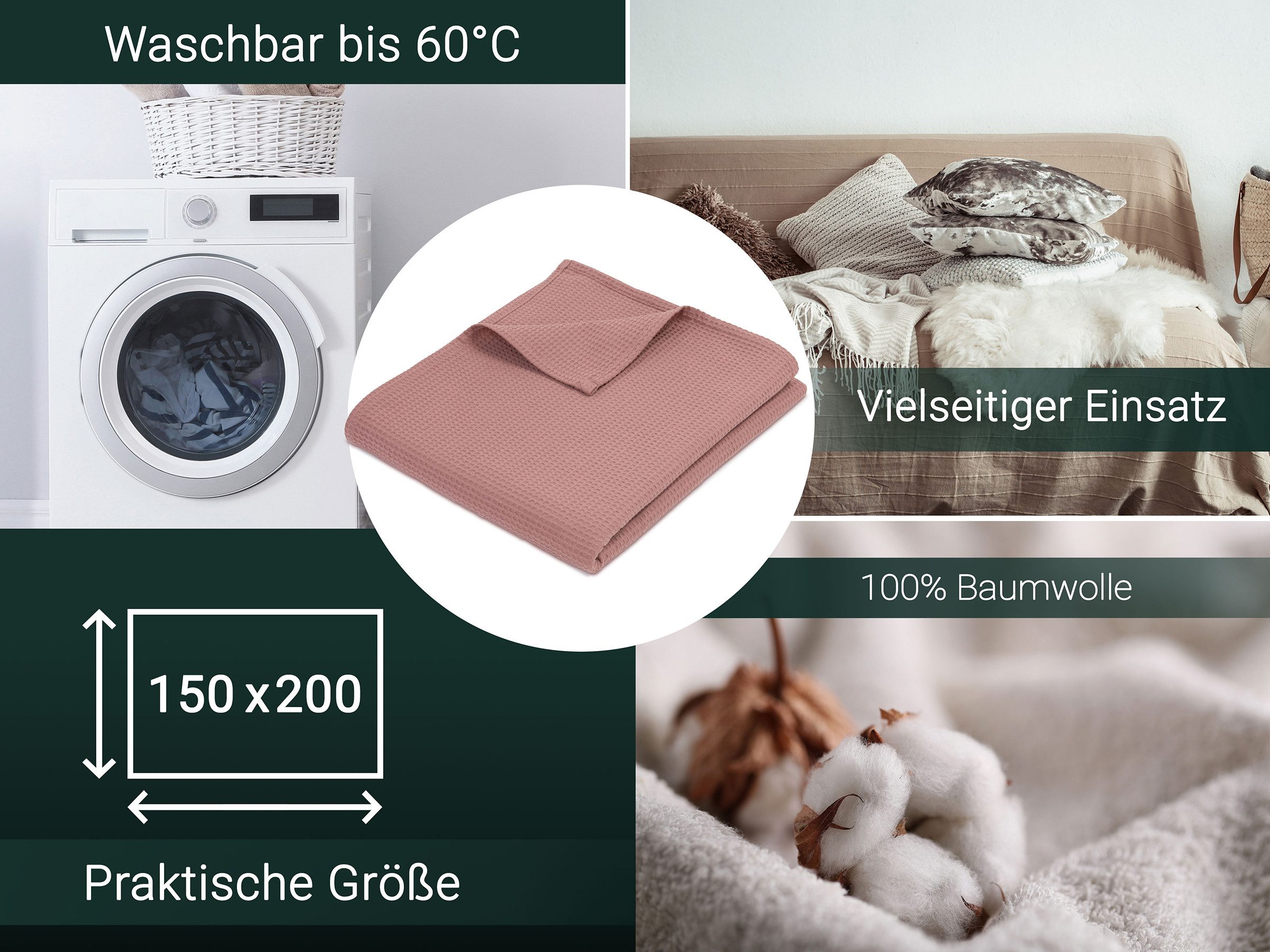 Wohndecke, ZOLLNER, 150 x 200 cm, günstig online kaufen