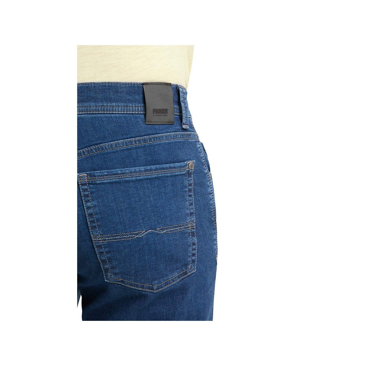 Pioneer Authentic regular blau (1-tlg) Stoffhose Jeans