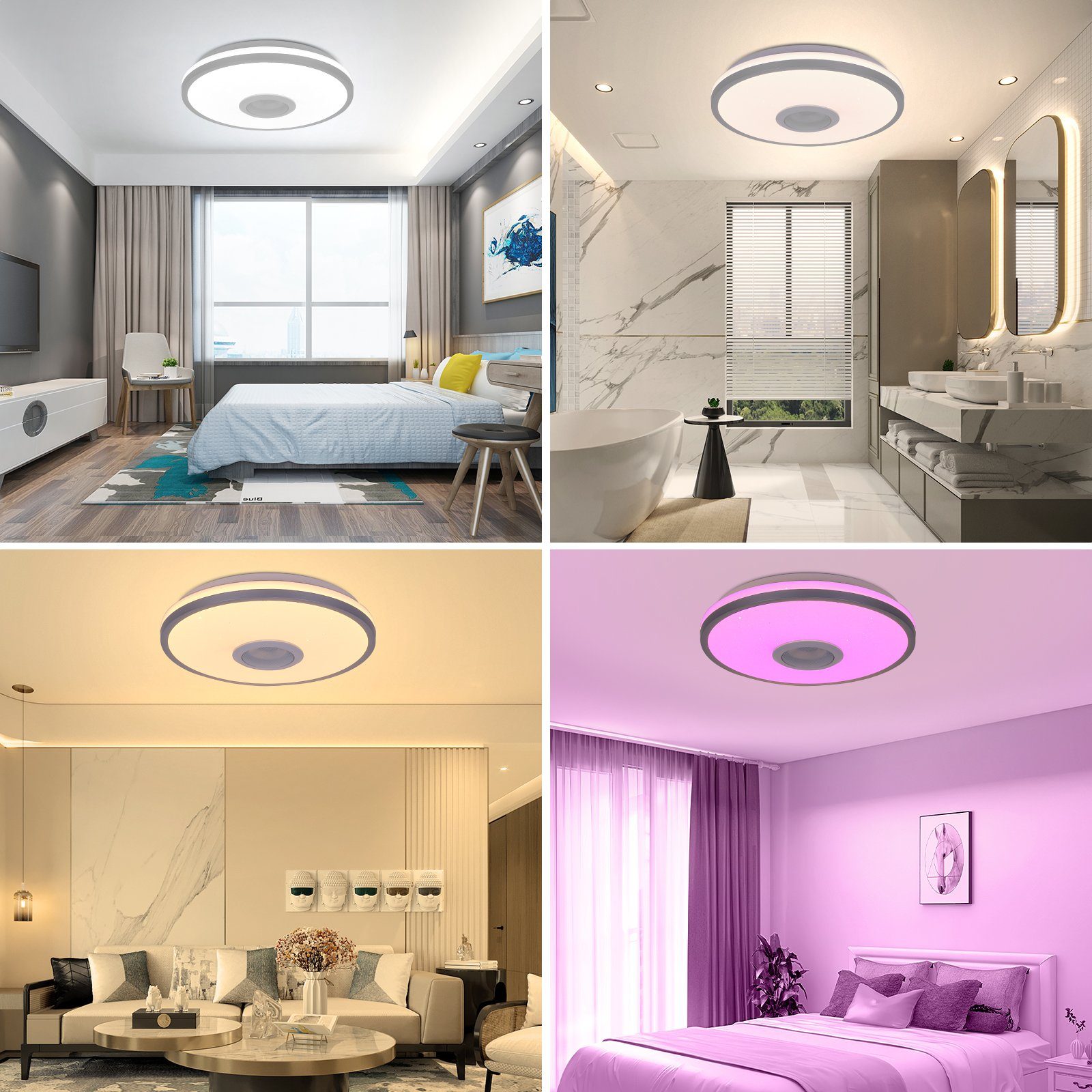 BlingBin LED Deckenleuchte 38W Deckeneinbaulampe Unterhaltungslampe, günstig online kaufen
