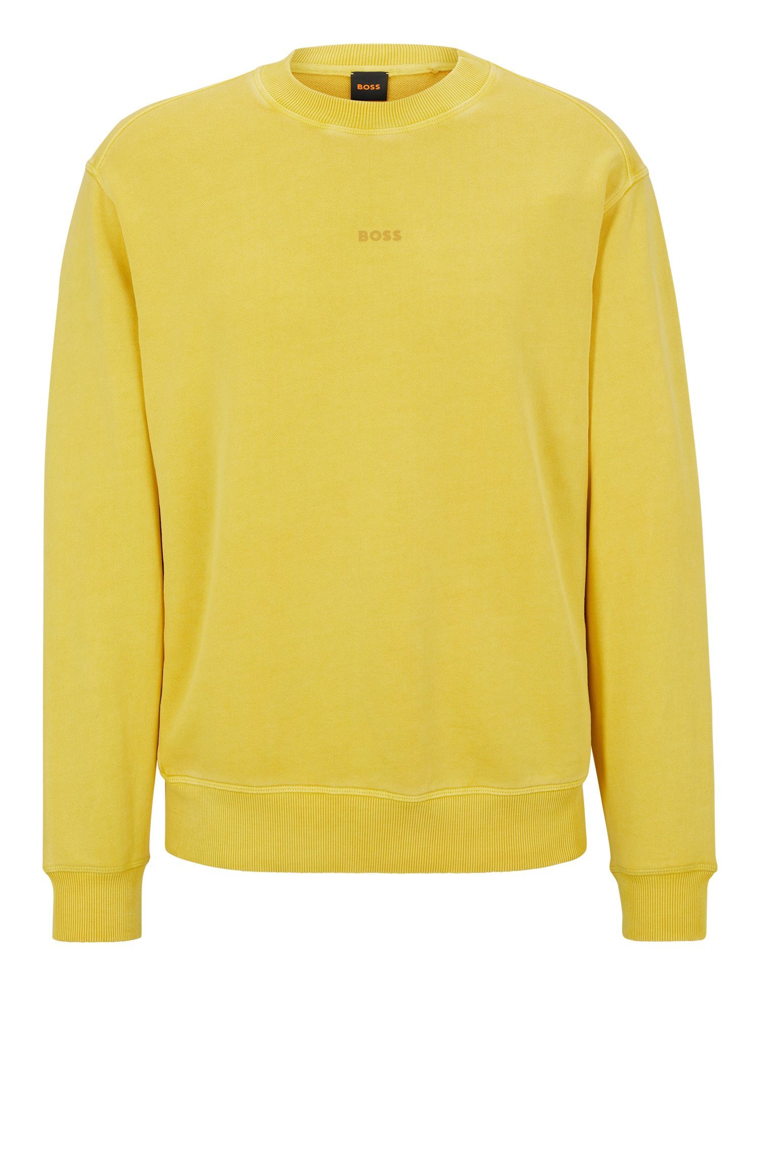 BOSS ORANGE Sweatshirt Wefade (1-tlg) (740) Gelb