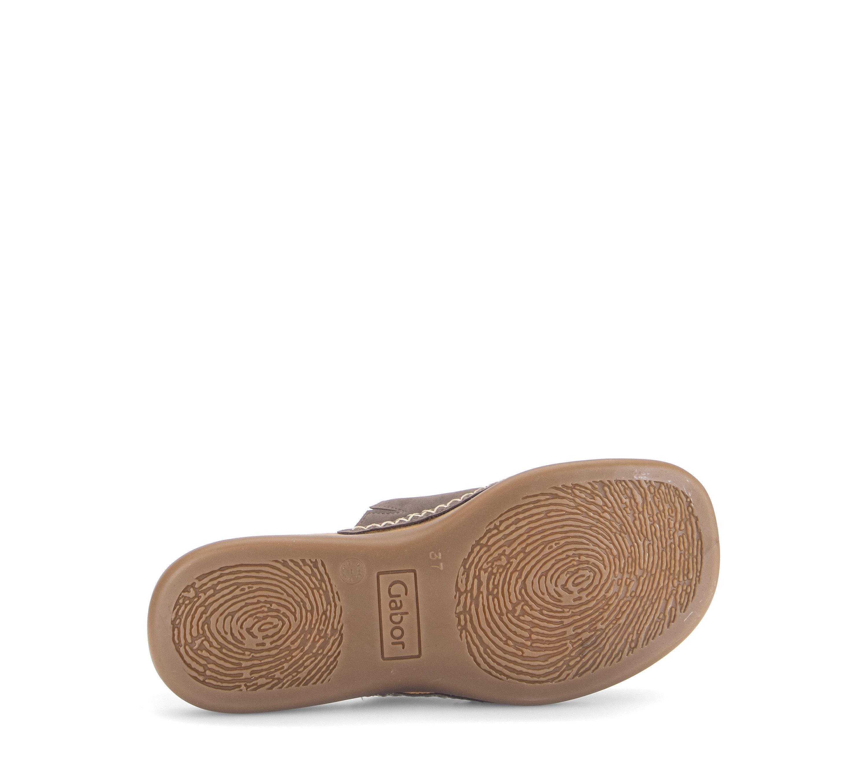 Gabor Pantolette Sommerschuh, Schlüpfschuh mit Kontrastnähten