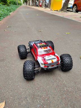 Insma RC-Auto (1:10 2,4 GHz 4WD Vollproportionaler Offroad Monster Truck 45 km/h), mit LED-Licht Fahrzeuge Modelle Spielzeug