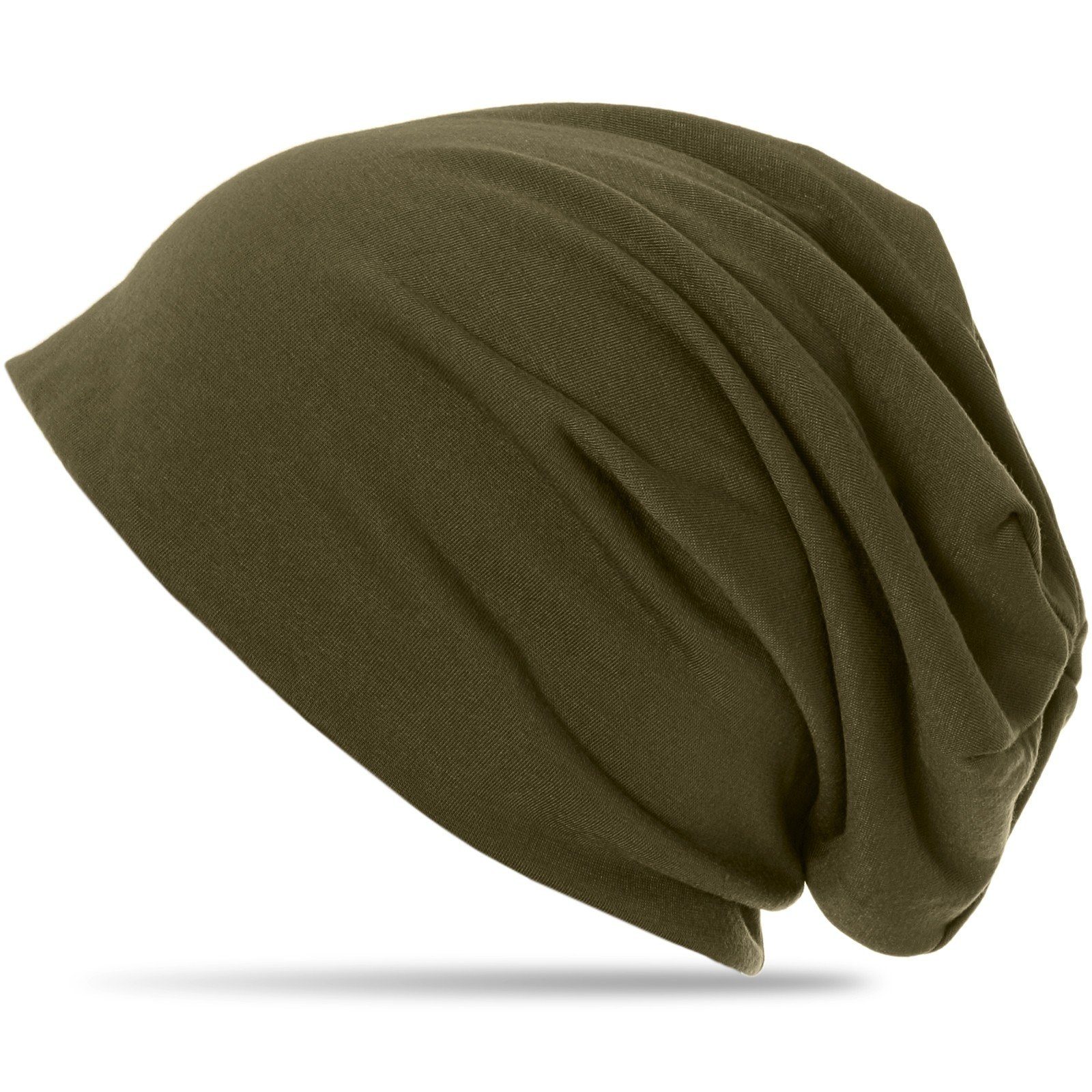 Caspar grün Unisex MU068 oliv Beanie leichte klassische Mütze