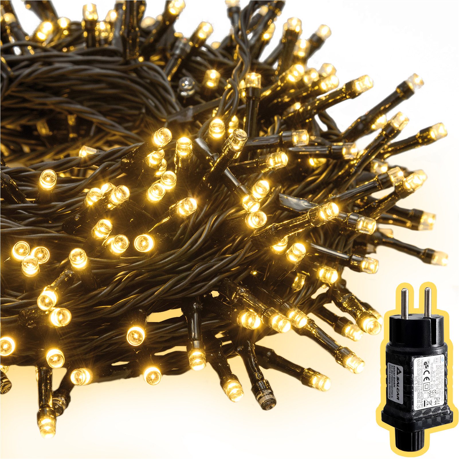 Salcar LED-Lichterkette LED Cluster Lichterkette Außen Weihnachtslichterket günstig online kaufen