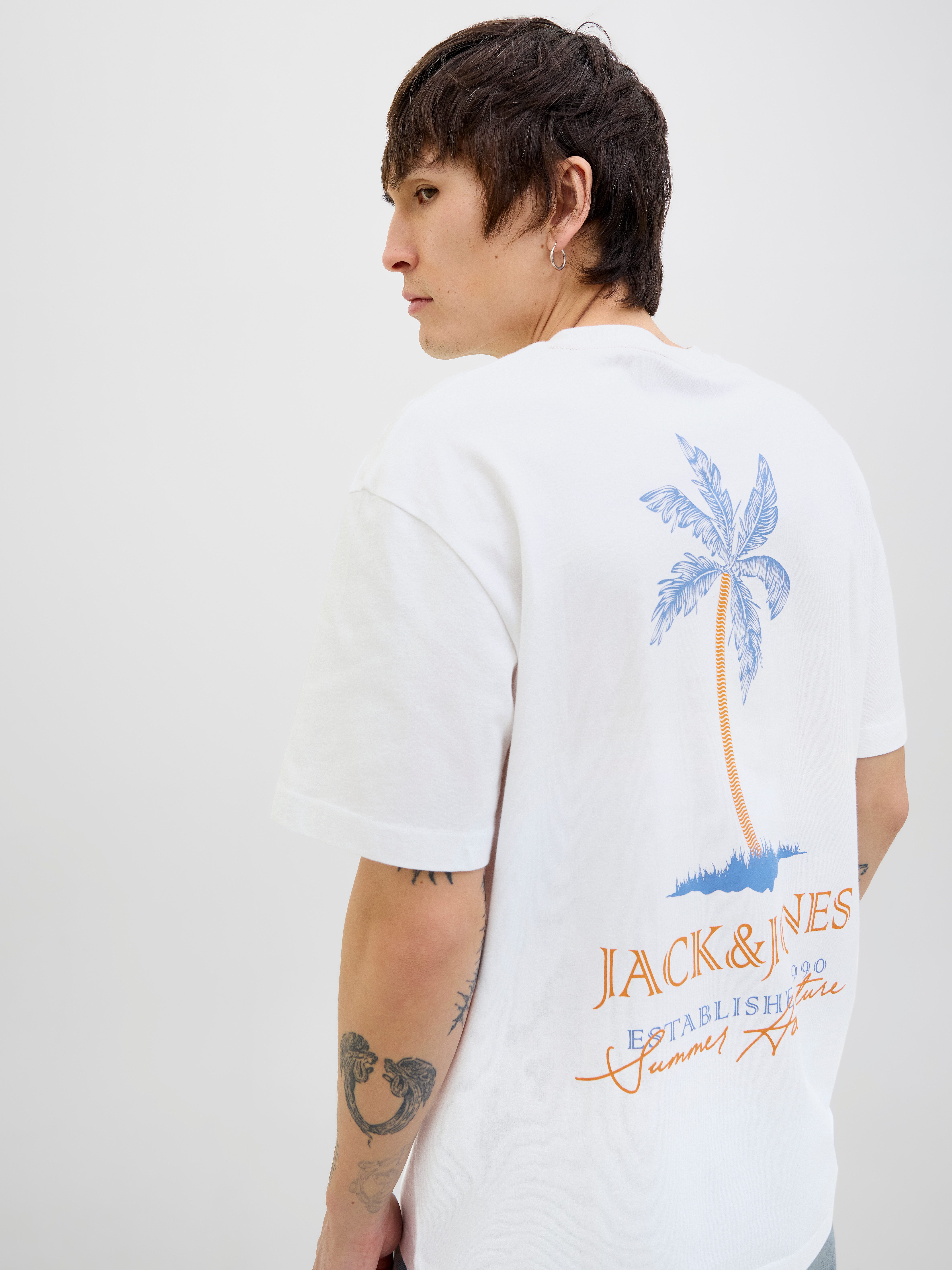 Jack & Jones Rundhalsshirt JJSUMMER VIBES TEE SS CREW NECK LN günstig online kaufen