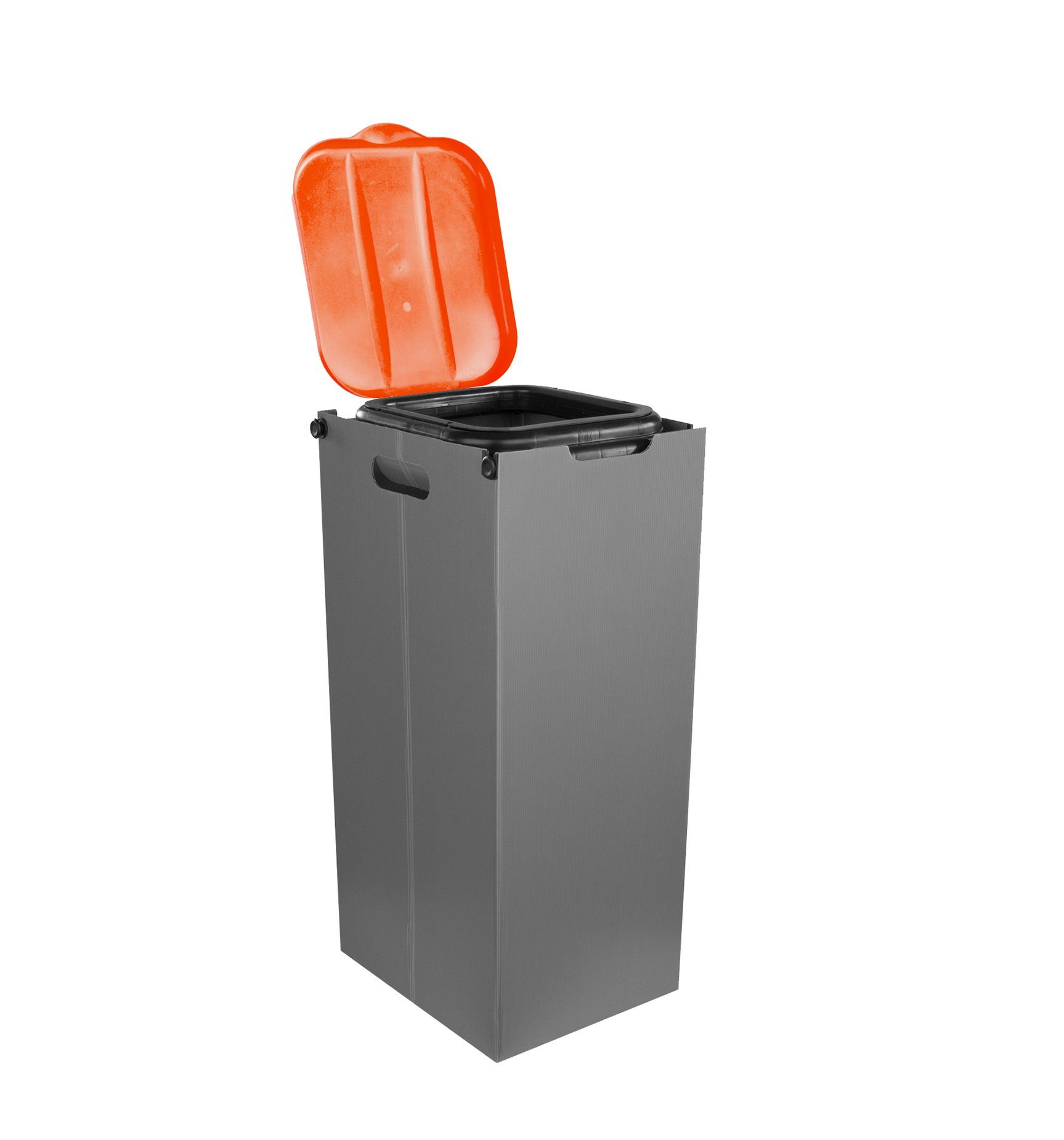 ORANGE Müllsackständer Sichtschutz Müllbeutelständer BigDean Mülleimer mit Müllsackhalter