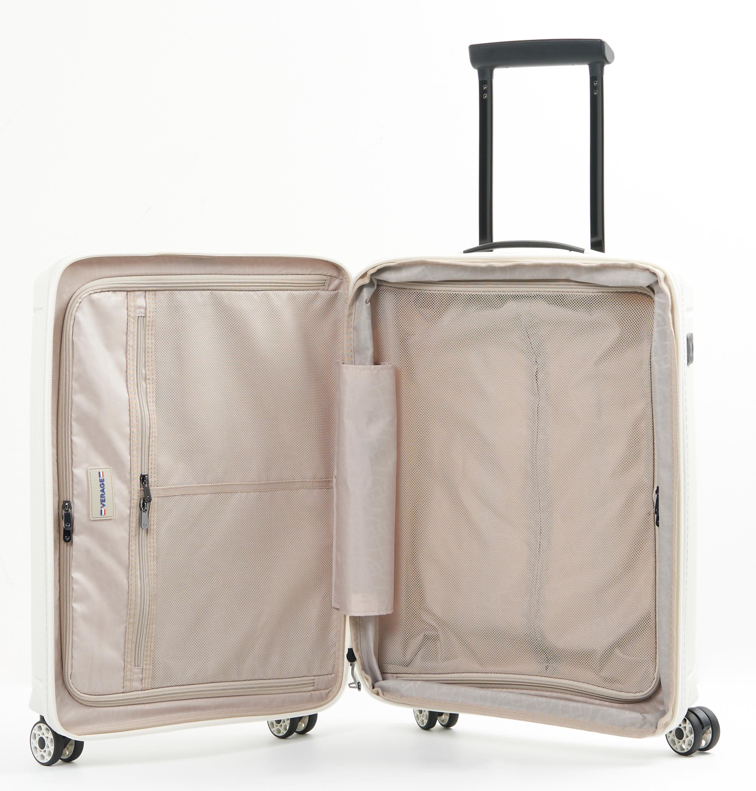 Verage Hartschalen-Trolley Edinburgh, Erweiterbar Koffer, 4 Rollen, Hartgepäck, leichter Reisekoffer, S/M/L/Set, Zahlenschloss
