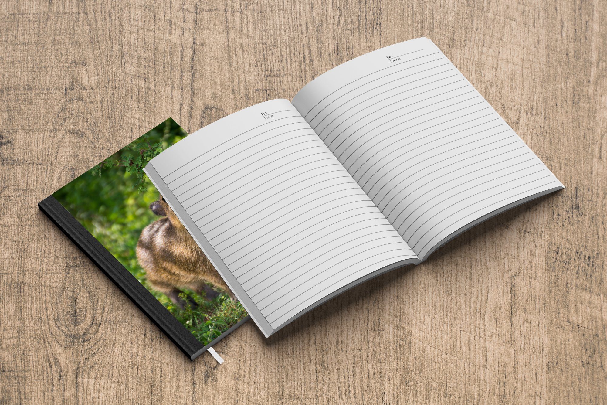 Haushaltsbuch Tagebuch, A5, frisst MuchoWow Wasserschweinbaby Merkzettel, die 98 Ein grünen Journal, Seiten, Notizheft, Blätter, Notizbuch