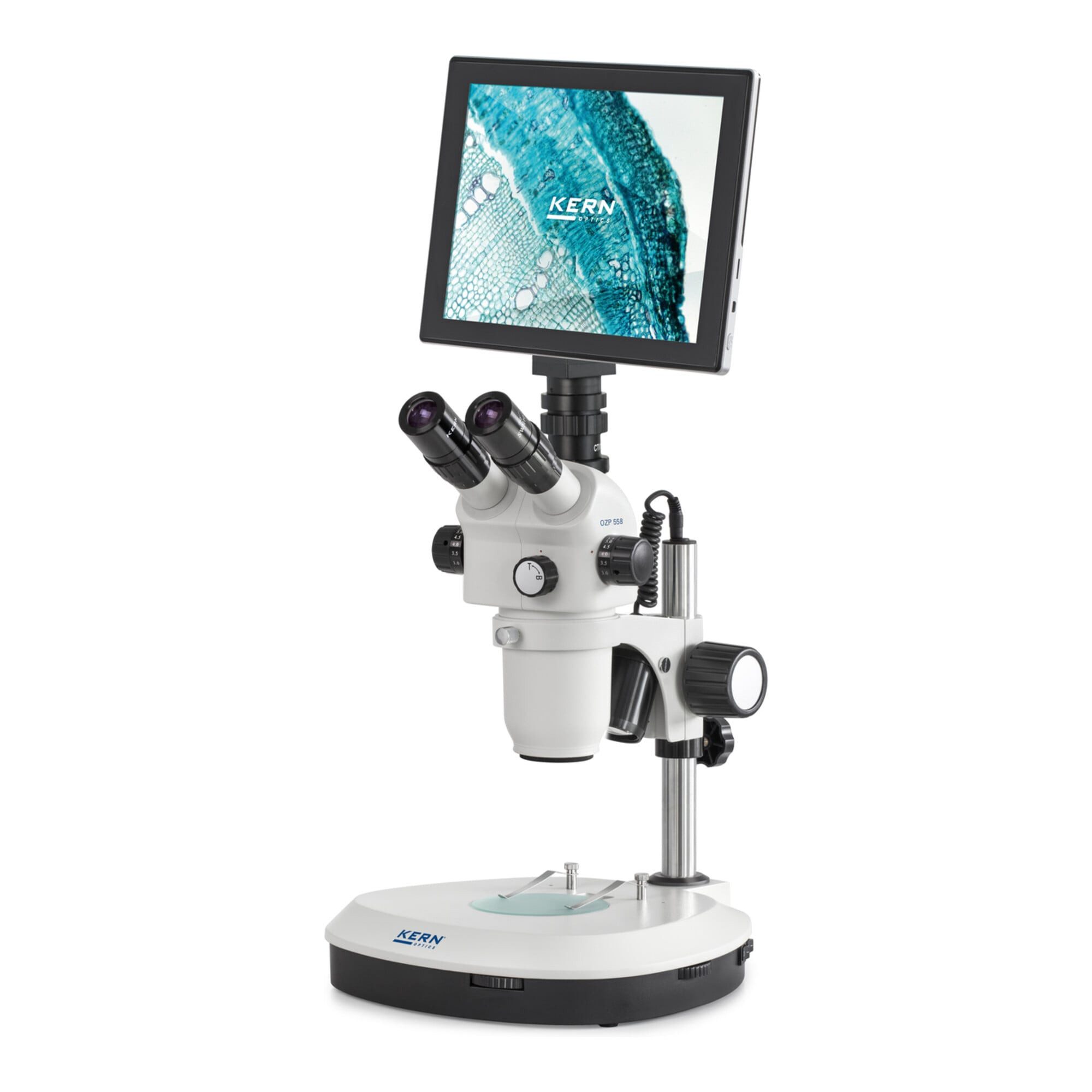 Kern & Sohn Kern Stereomikroskop-Digitalset OZP 558T241, inkl. Tablet-Kamera Fernglas