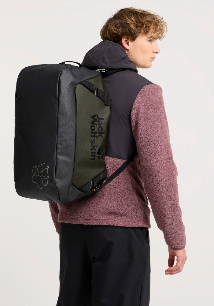 Jack Wolfskin Sporttasche TECTON DUFFLE 45, Reisetasche 45 Liter, wasserabweisend, als Rucksack tragbar