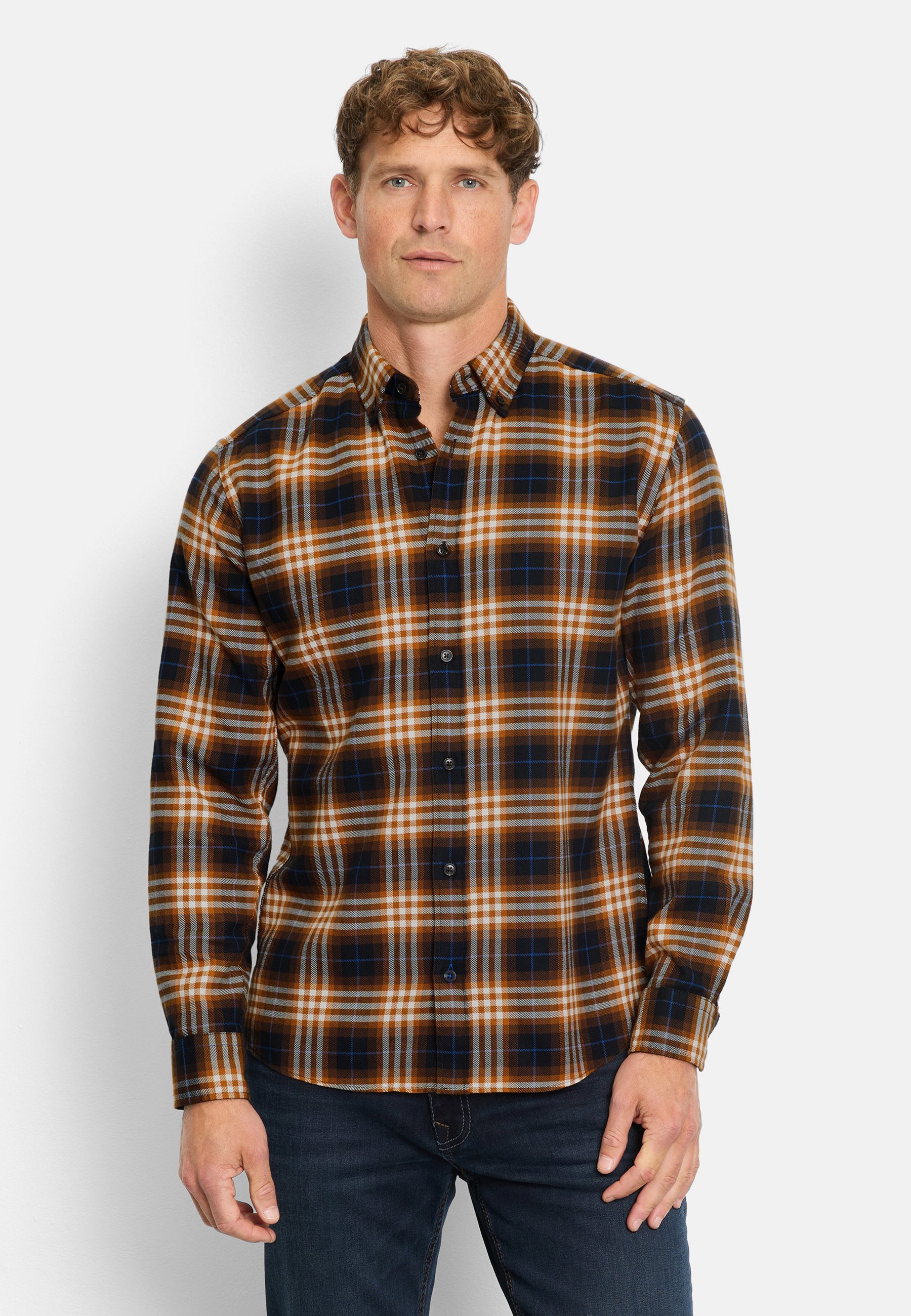 OLYMP Langarmhemd OLYMP Casual, regular fit, Freizeithemd, Button-down günstig online kaufen