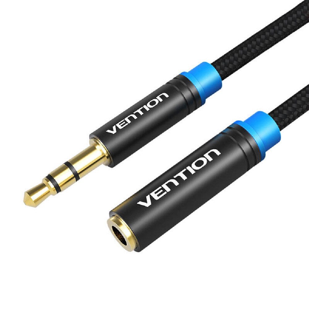 VENTION Geflochtenes Audiokabel 3,5 mm Stecker-Buchse Audio-Kabel, (200 cm)