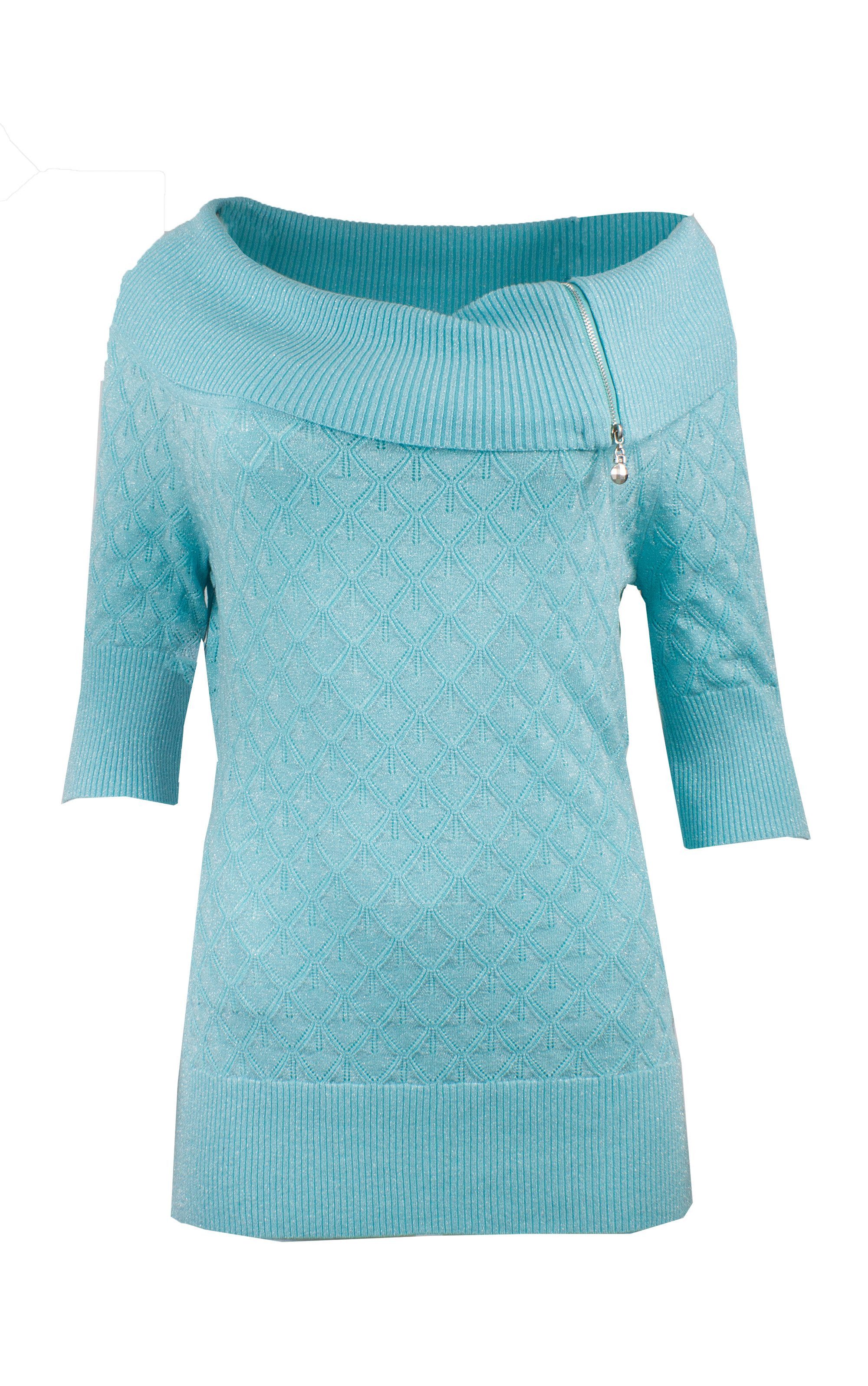 Passioni Carmenpullover Sommerpullover mit Carmenausschnitt und günstig online kaufen