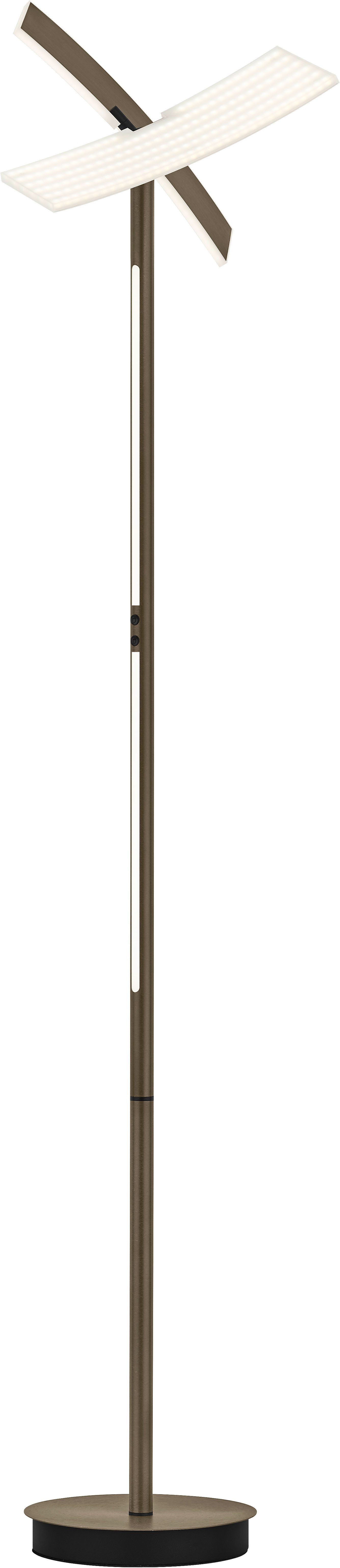 HELL höllisch gutes Licht LED Stehlampe TWICE, LED fest integriert, warmweiß - kaltweiß, Tastdimmer, CCT