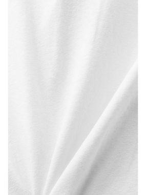 Esprit Poloshirt Poloshirt aus Baumwolle-Leinen-Mix
