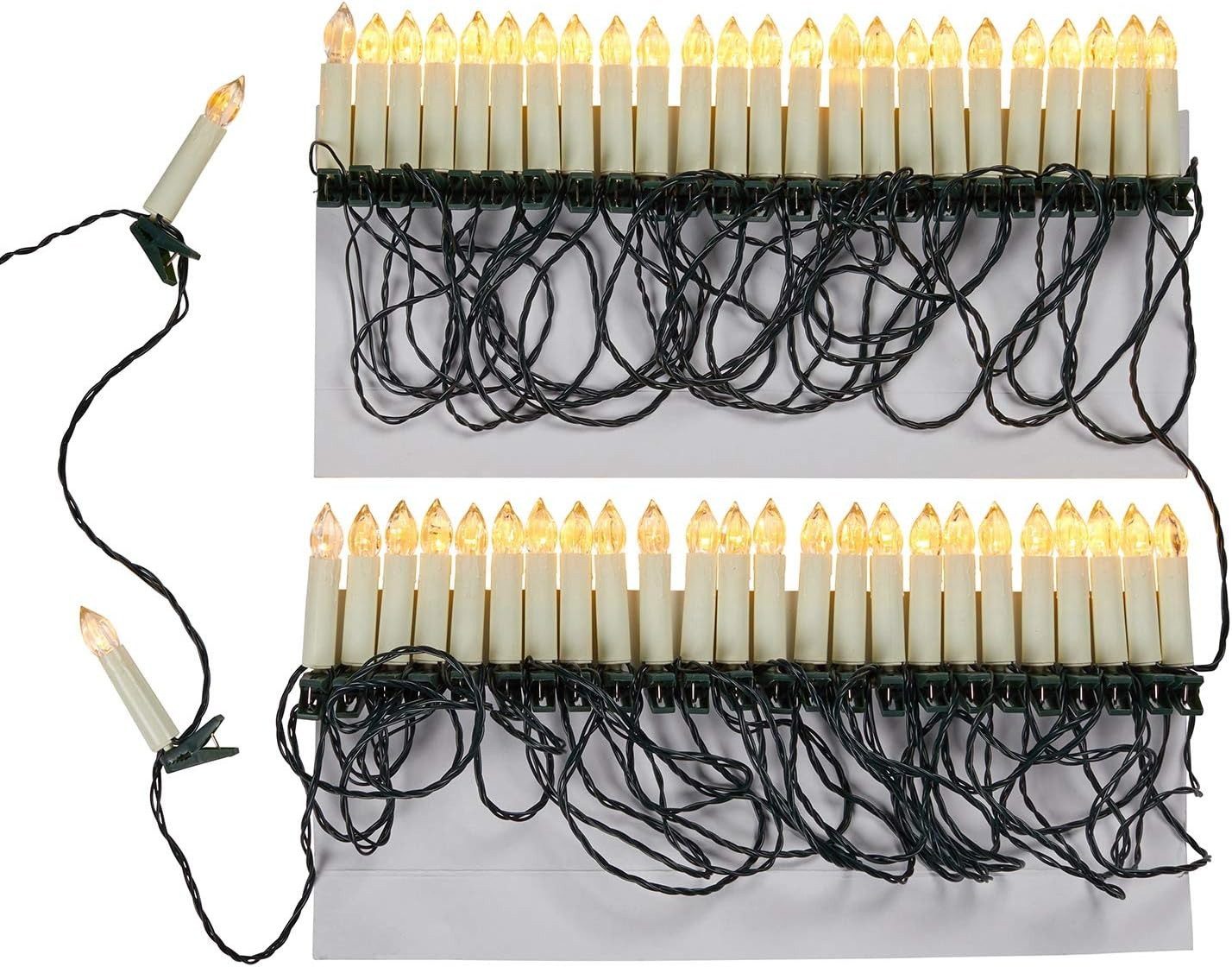 Lights4fun LED-Kerze, Clip-Befestigung, ohne echte Flamme.