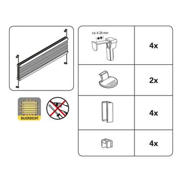 Plissee Gardinia EASYFIX Plissee Maja weiß 50 x 130 cm, GARDINIA, Lichtschutz, standard