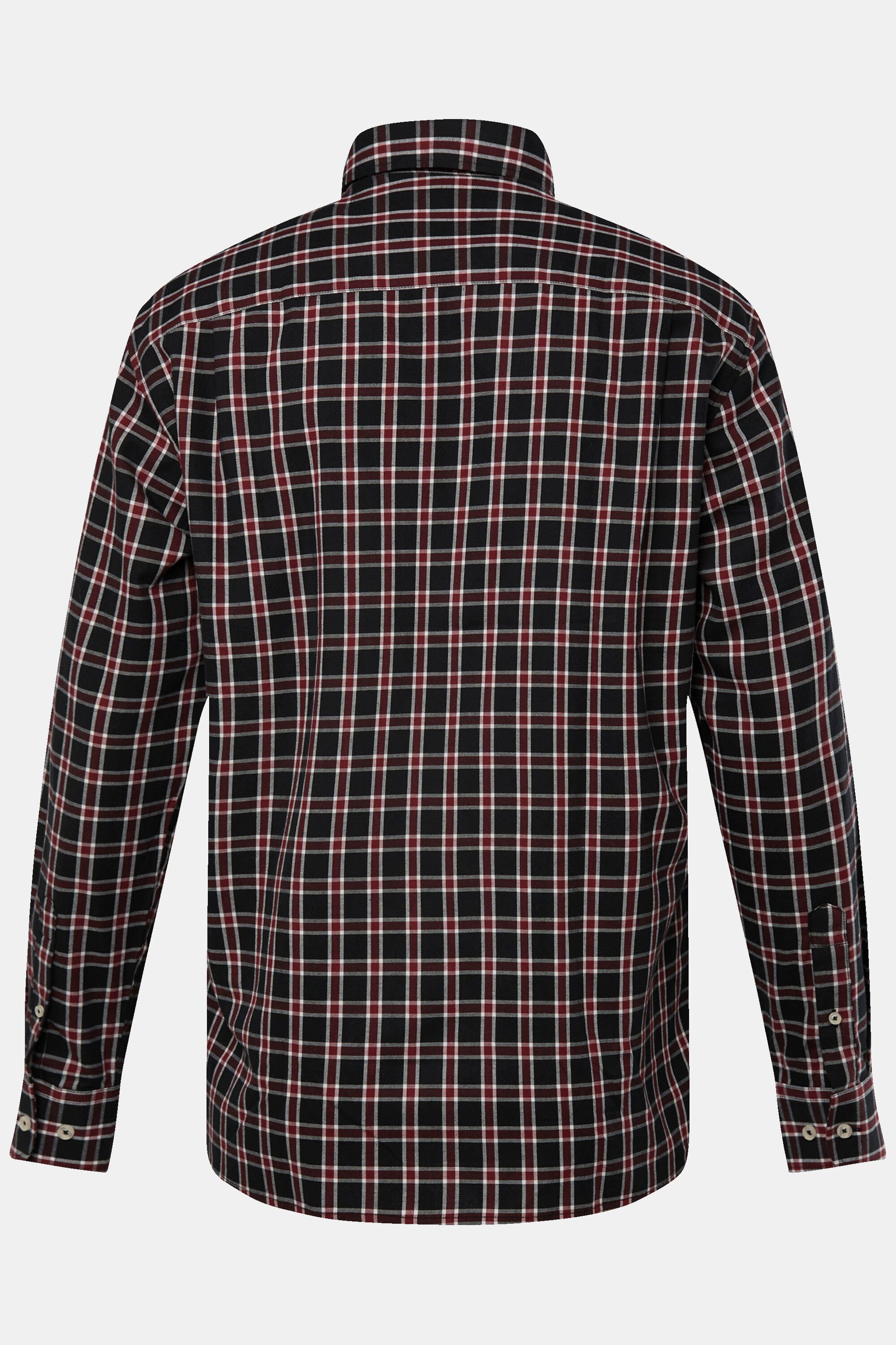 Boston Park Businesshemd Karohemd Langarm Buttondown-Kragen Comfort Fit