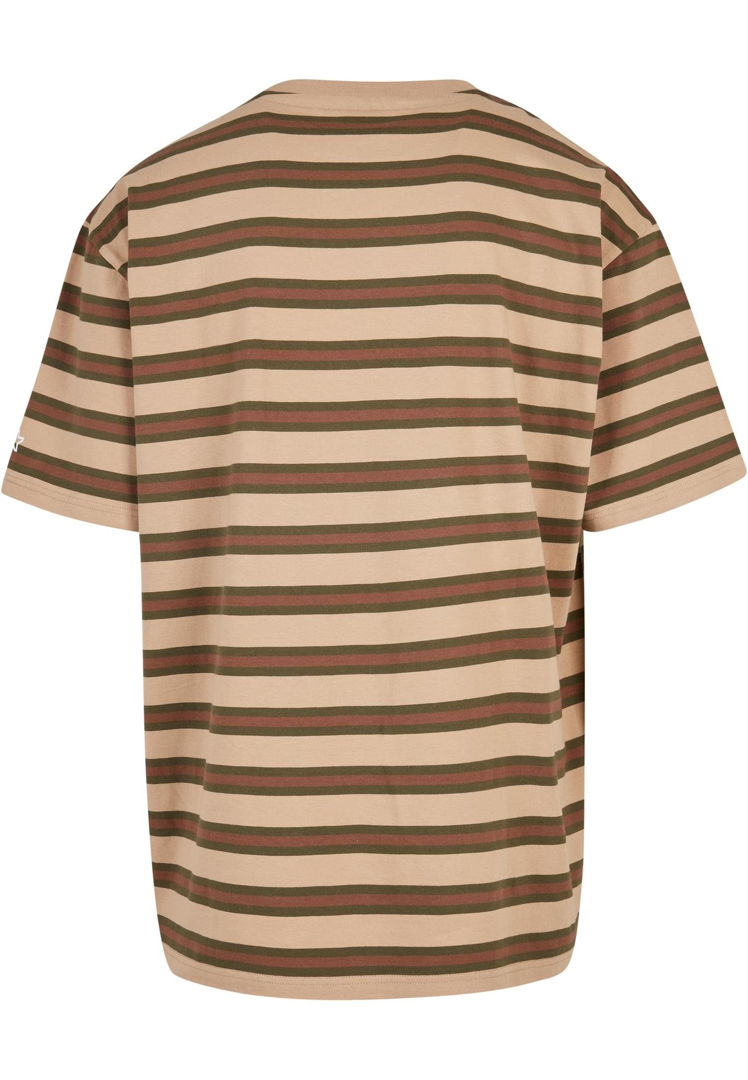 Starter Black Label T-Shirt for Oversize unionbeige/darkolive/bark Striped Look Starter (1-tlg) the Herren Tee Star