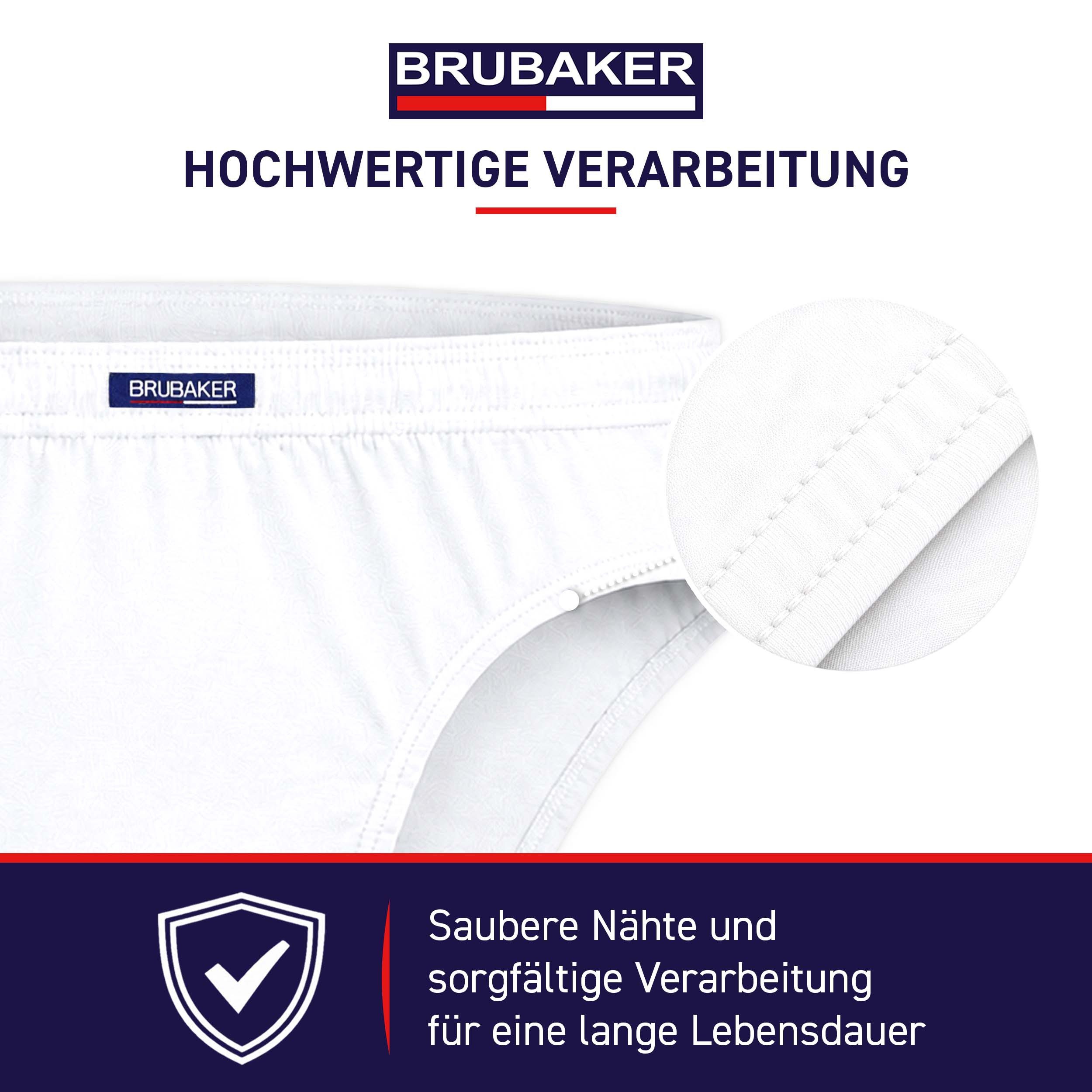 BRUBAKER Slip Herren Unterhose aus Baumwolle (Spar-Pack, 7-St., 7er-Pack) Großpackung Männer Unterwäsche, sehr bequeme Passform – Bild 5 von 5