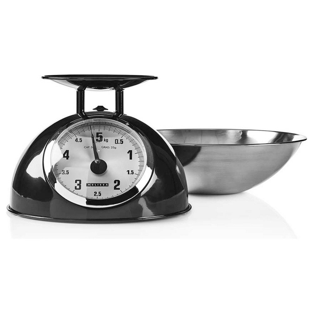 MELISSA Küchenwaage Melissa 16310238 Küchenwaage analog Wägebereich (max)=5 kg Schwarz