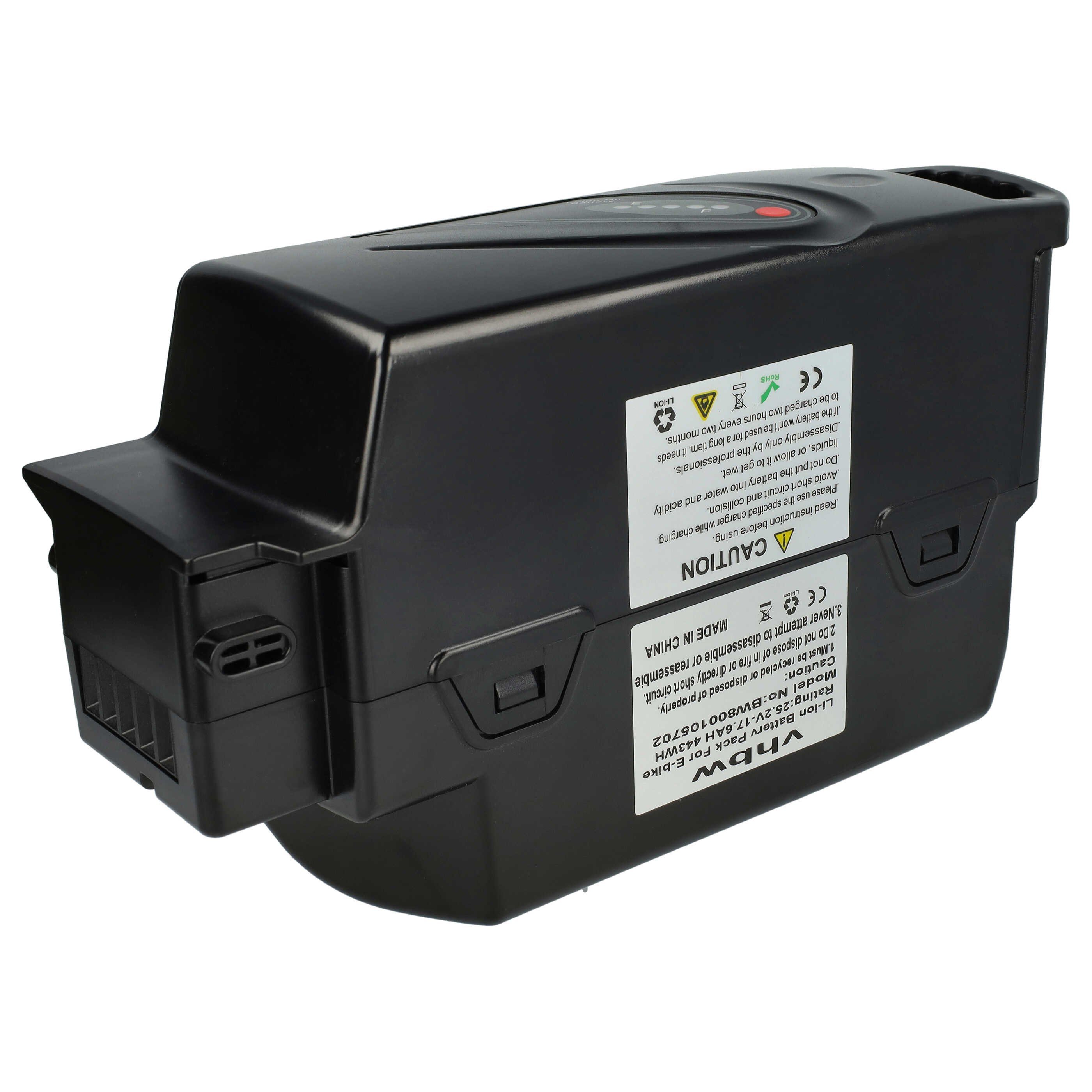 vhbw Akku passend für Flyer S-Serie, T14 HS, T8, T-Serie, C-Serie, T8 HS, E-Bike Akku Akku Li-Ion 17600 mAh (25,2 V, 1 St), Leistungsfähiger Austausch-Akku für Pedelec, Elektrofahrrad, E-Bike