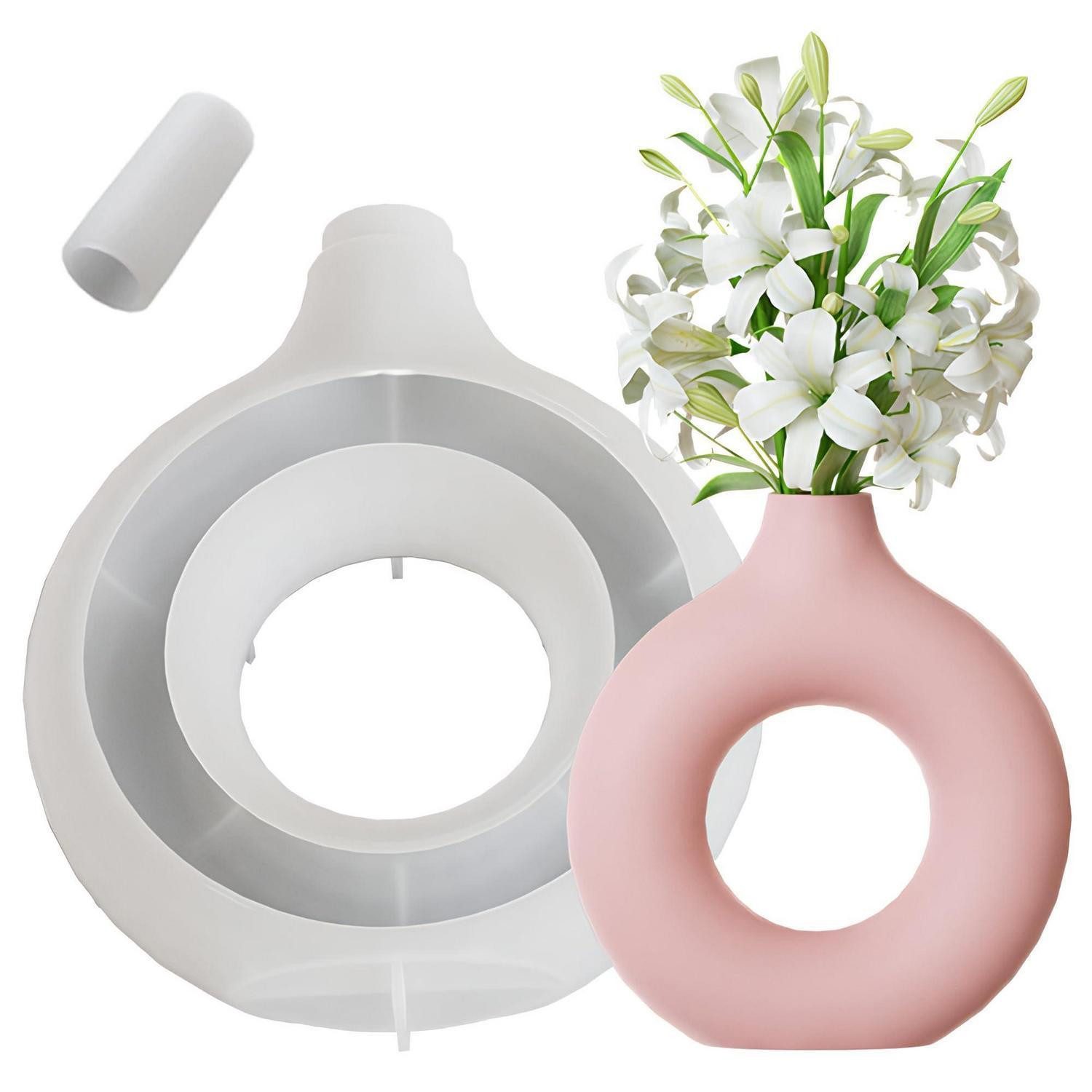 LuxusKollektion Donutform Vase Kreis Donut Form Silikon DIY, (1-tlg)