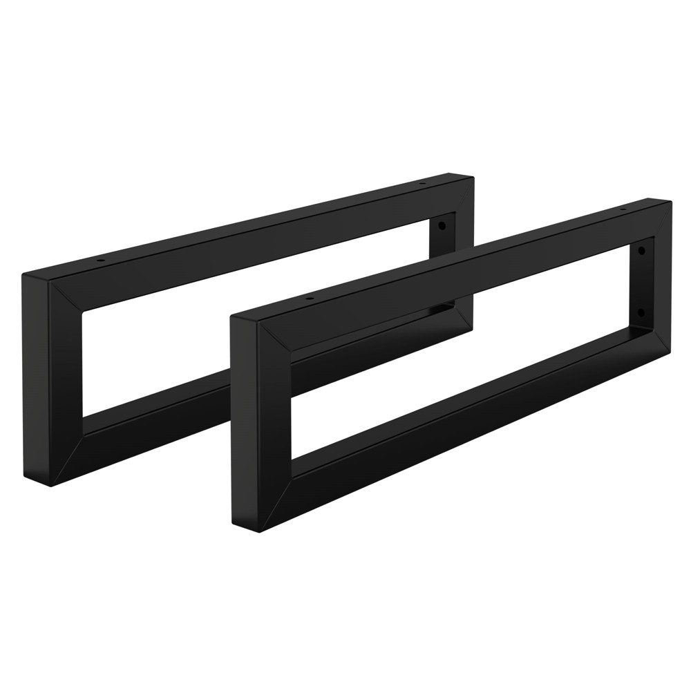 ML-DESIGN Wandregalhalter 2er Set Wandhalterung Unterbau für Waschtischplatte, aus Stahl, 2-tlg., Waschtischhalterung Schwarz, Regalträger Regalhalter Wandkonsole