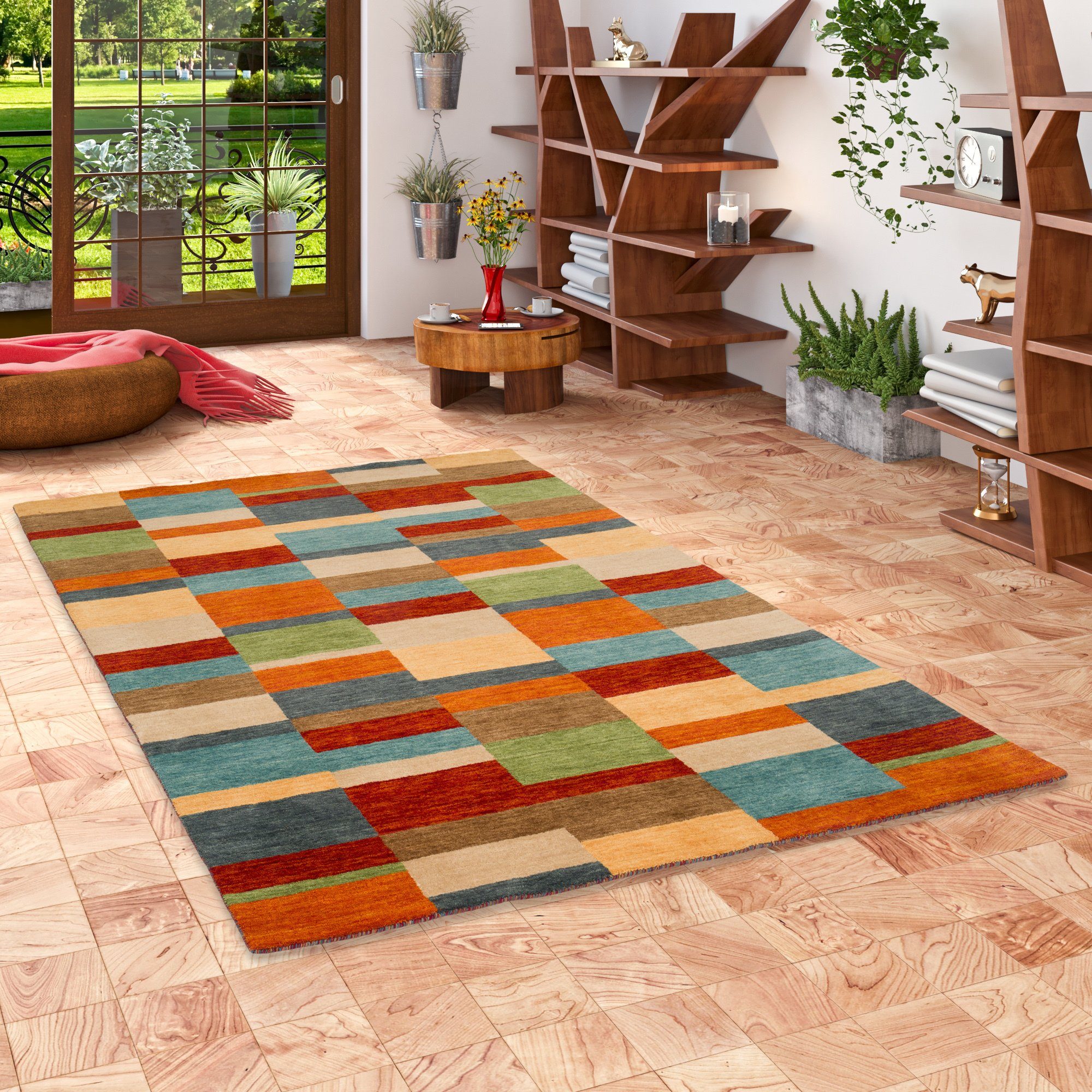 Pergamon Wollteppich Natur Wolle Teppich Gabbeh günstig online kaufen