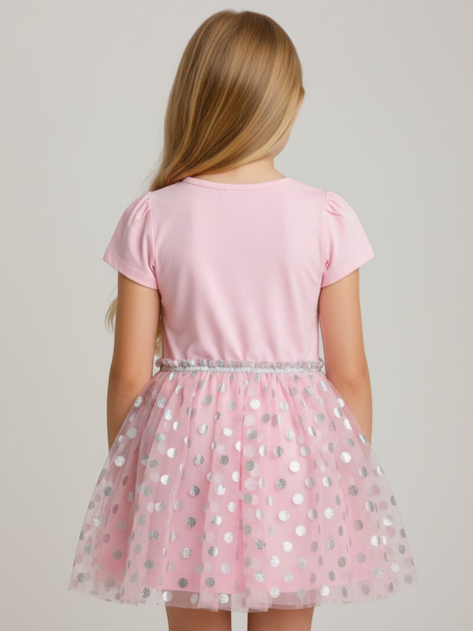 Cerdá Sommerkleid Disney Minnie Mouse Mädchen Jerseykleid mit Tüll Gr. 98 - 116 cm