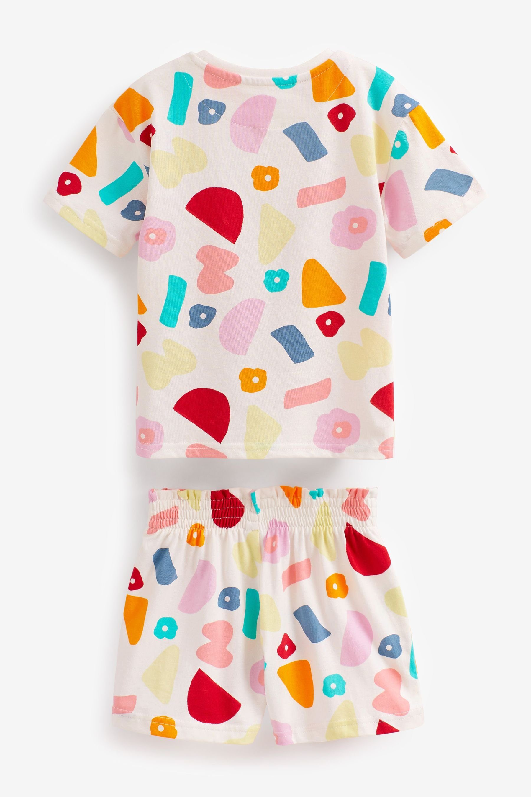 Next Pyjama Kurze Schlafanzüge, 3er-Pack Pink/Cream Happy (6 tlg)