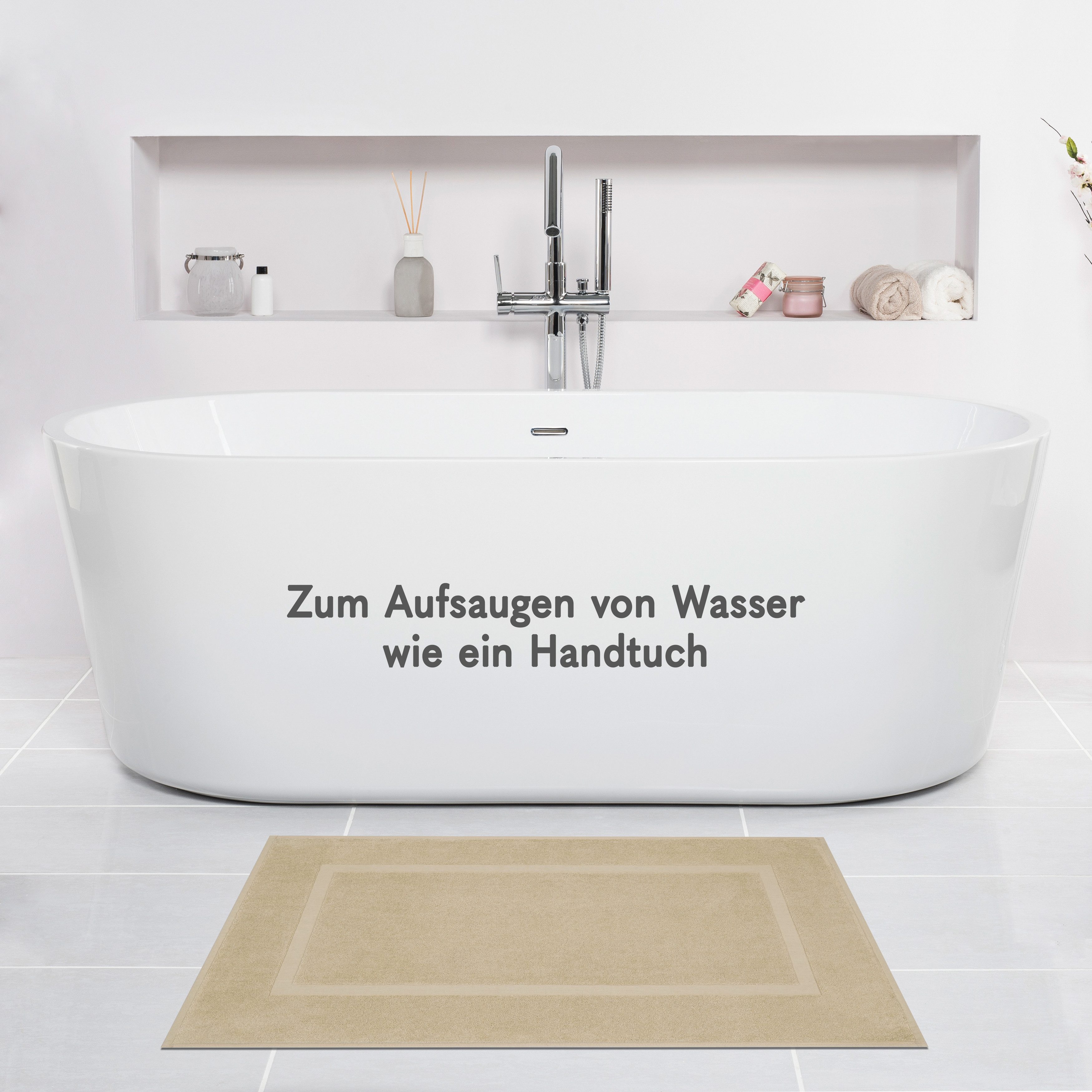 HAMMETEX Badematte Hotelmatte, Duschvorleger, Höhe 5 günstig online kaufen