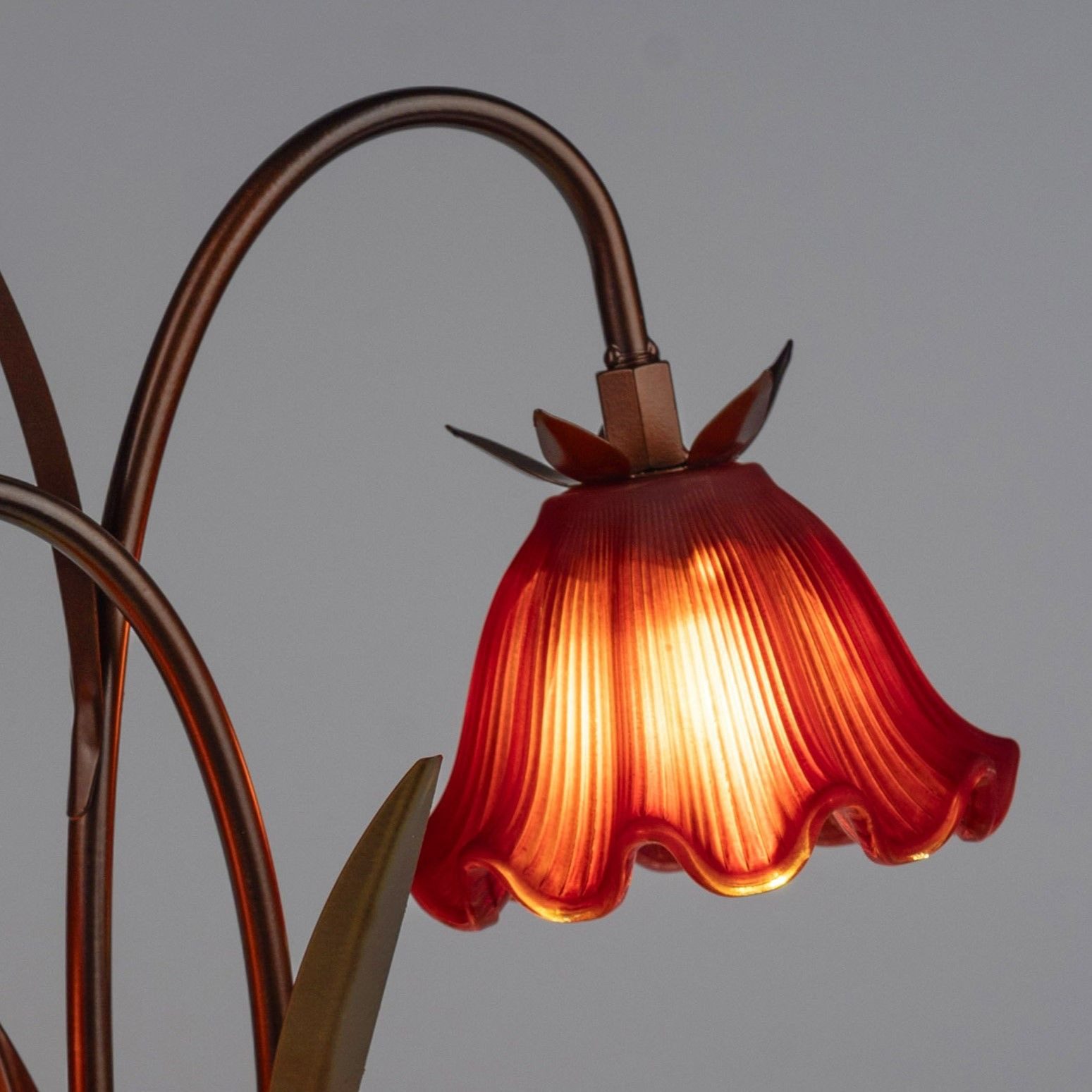 formano LED Tischleuchte Blume, Mit Timerfunktion, Rot, Motiv: Blüte günstig online kaufen