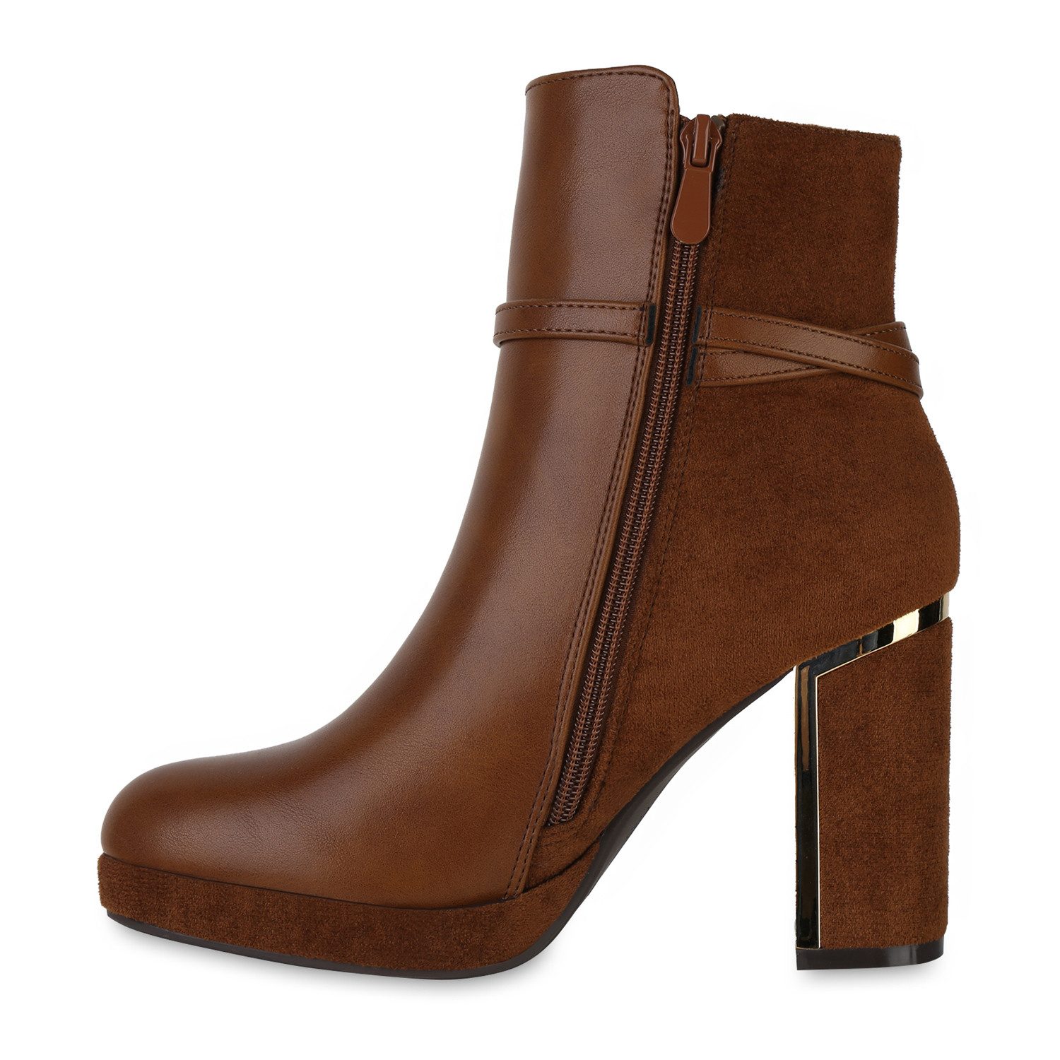 VAN HILL 841320 Stiefelette Damen Leicht Gefütterte Klassische Stiefeletten günstig online kaufen