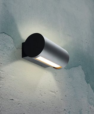 HEITRONIC LED Außen-Wandleuchte Timor, LED fest integriert, Warmweiß, Wandlampe, Außenleuchte, Leuchteinheit 180° drehbar