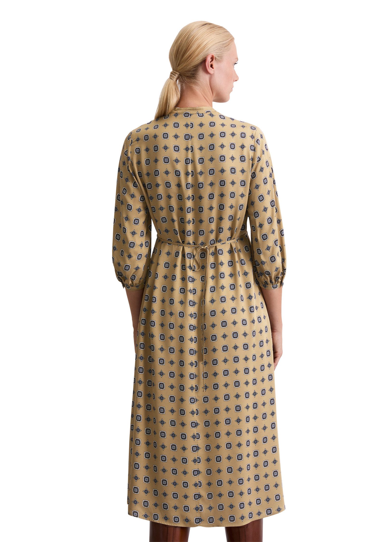 Marc O'Polo Druckkleid aus fließendem Viskose-Twill