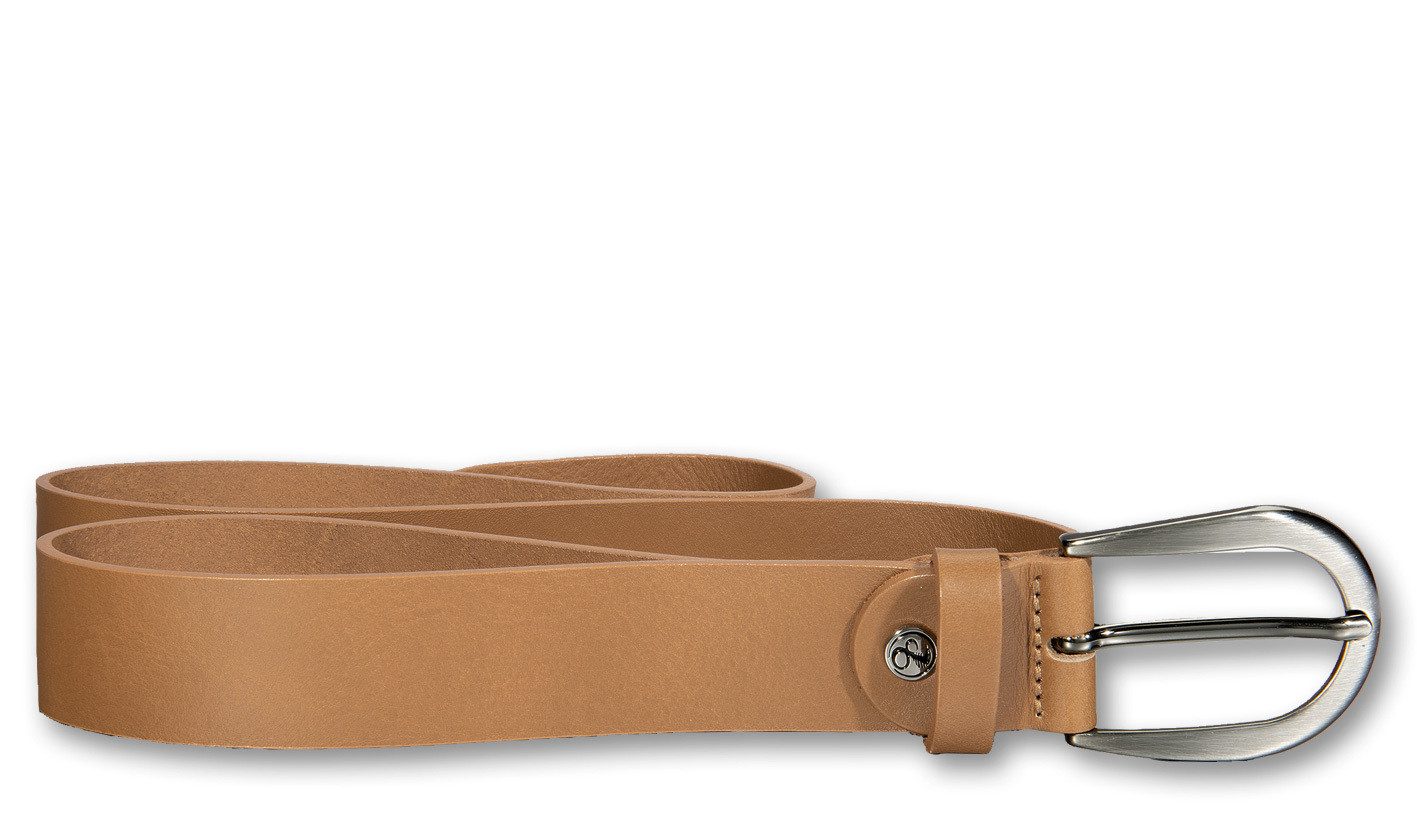 Silbergift Ledergürtel Ledergürtel mit seidiger Oberfläche