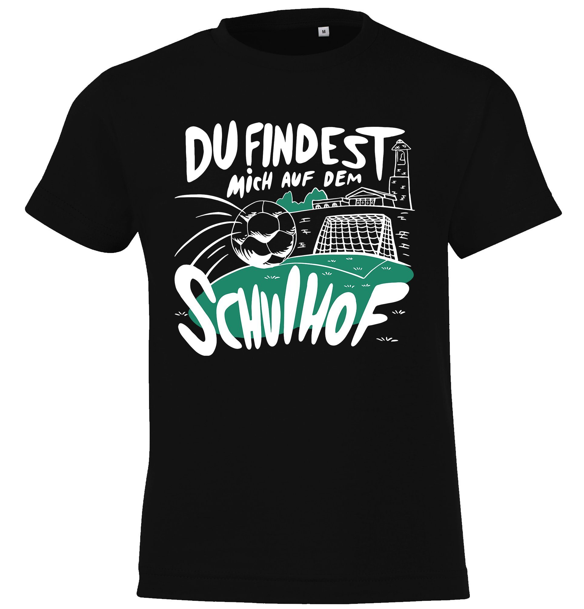 T-Shirt Schulhof Fußball Kinder Shirt