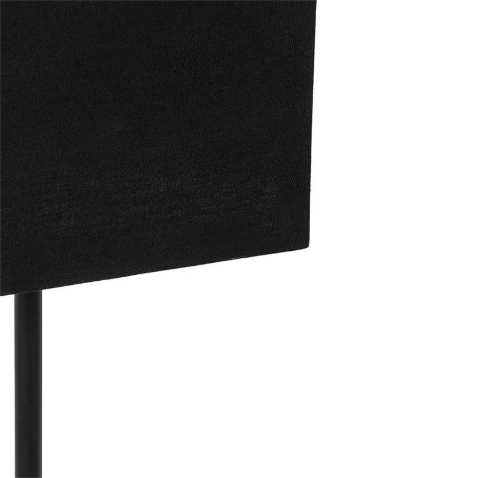 Qazqa Tischleuchte Vt, ohne Leuchtmittel, Warmweiß, QAZQA Tisch­leuchte, e27, Schwarz, Textil, Modern