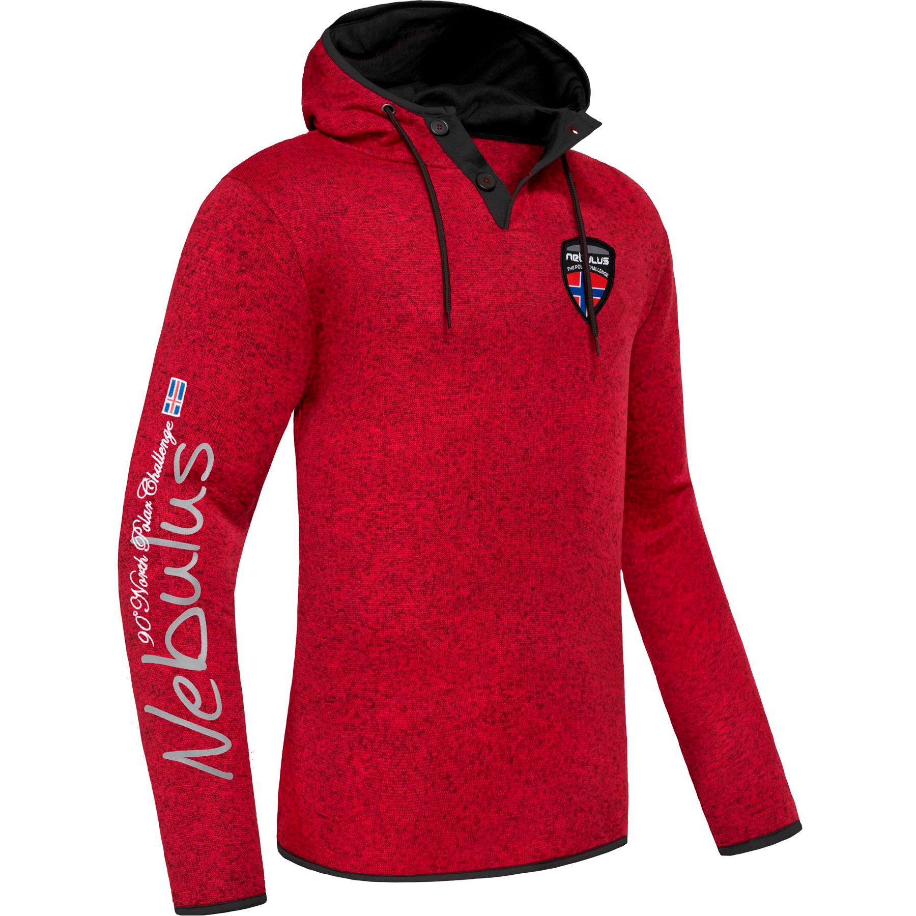 Nebulus Hoodie STITCH, P5050 - Herren, rot, S