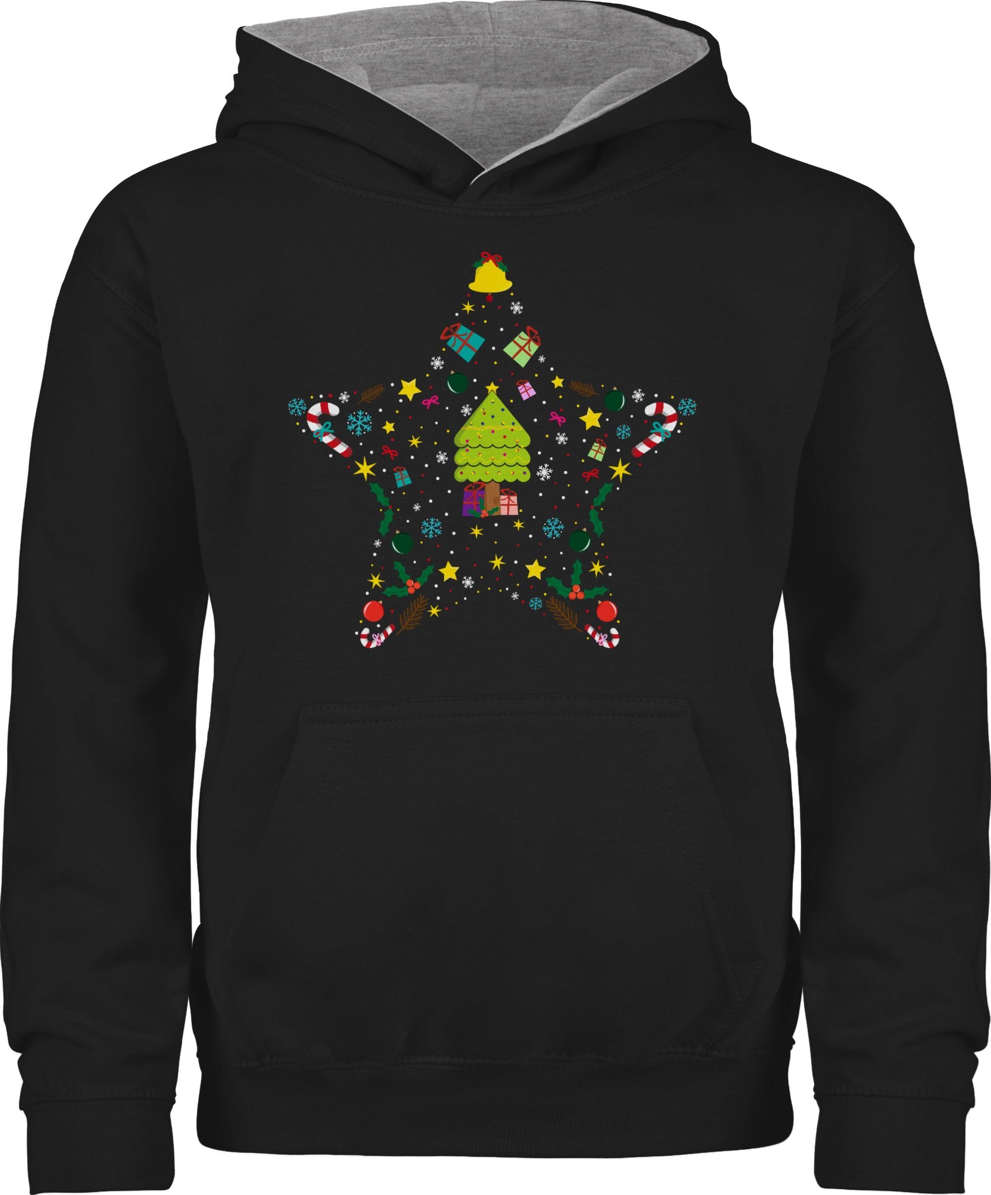 Hoodie Weihnachtsstern I Weihnachtsmotiv I Weihnachten