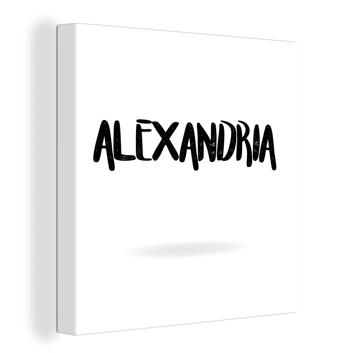 OneMillionCanvasses® Leinwandbild Illustration von Alexandria mit einem weißen Hintergrund, (1 St), Leinwand Bilder für Wohnzimmer Schlafzimmer