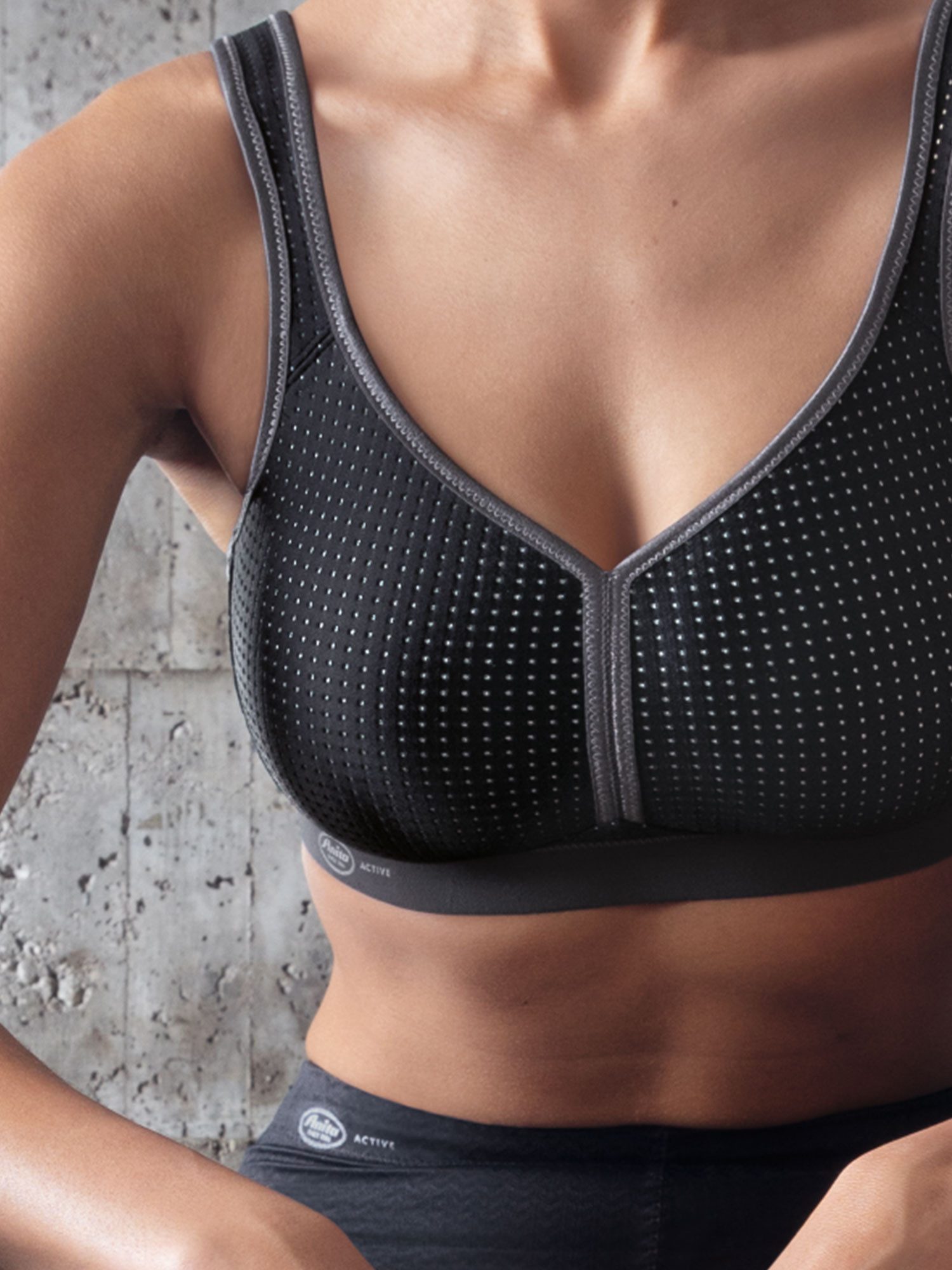 Anita Active Sport-BH Sport BH performance (Stück, 1-tlg) vorgeformte Cups, Uni, Schweißbeständig, Mesh