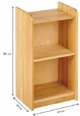 BioKinder - Das gesunde Kinderzimmer Standregal Lara, Bücherregal 80 cm mit Holztür