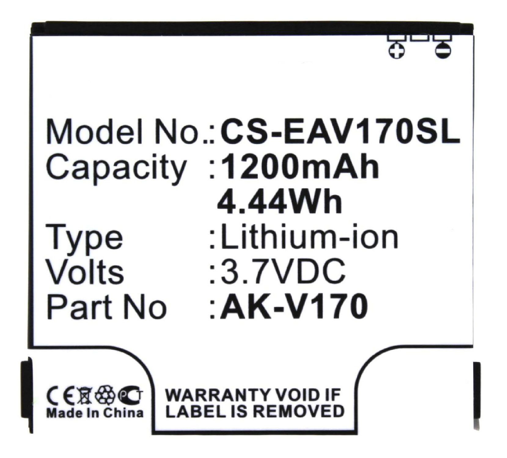 V170-B001, Life Akku Plus, AK-V170 Akku kompatibel mit Emporia Akku AGI