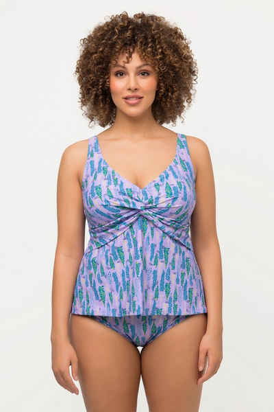 Ulla Popken Soft-BH Tankini Lupinen drapiert Softcups längeres Top