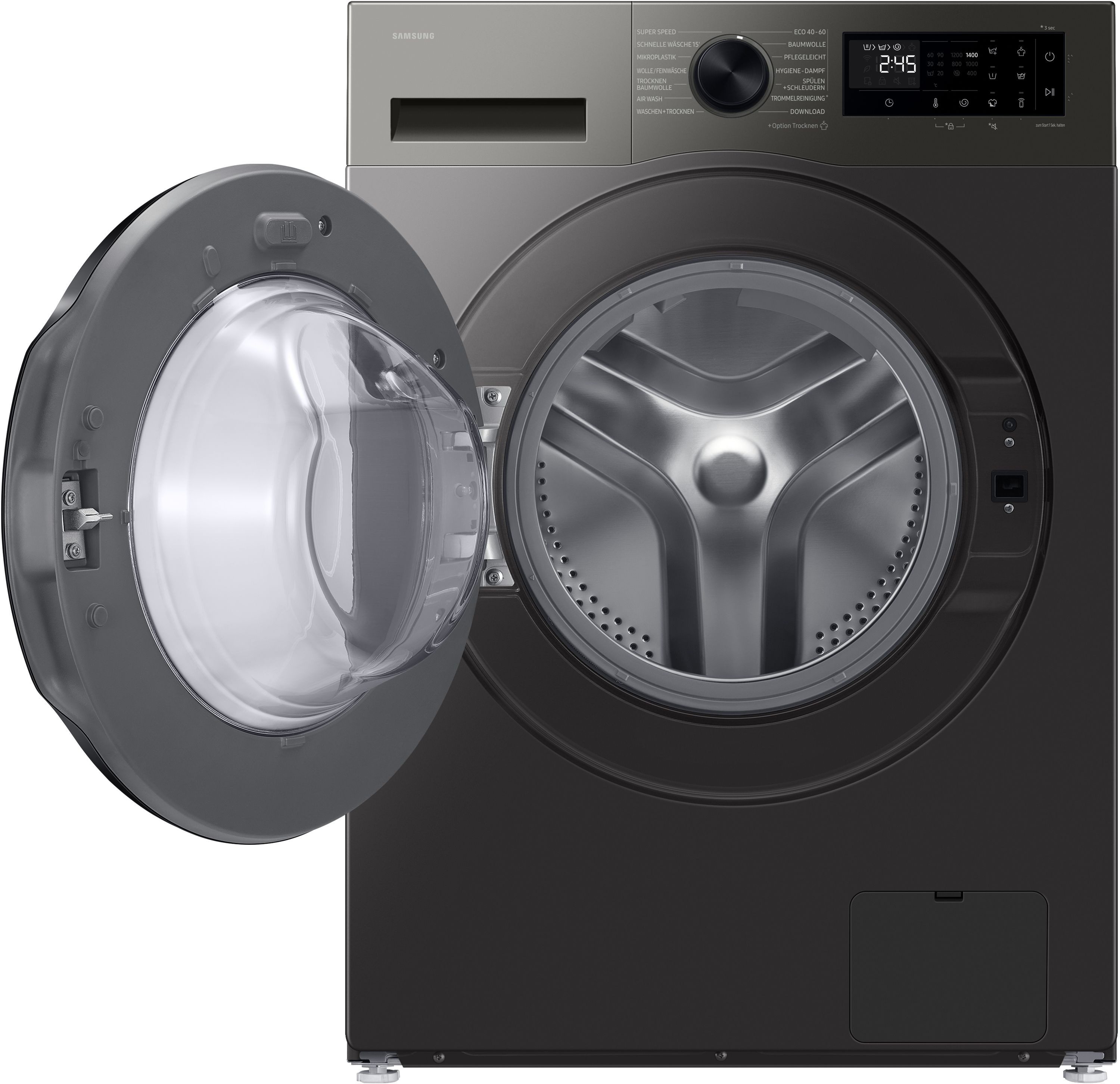 Samsung Waschtrockner WD9BHG5U34BXEG, 9 kg, 6 kg, 1400 U/min
